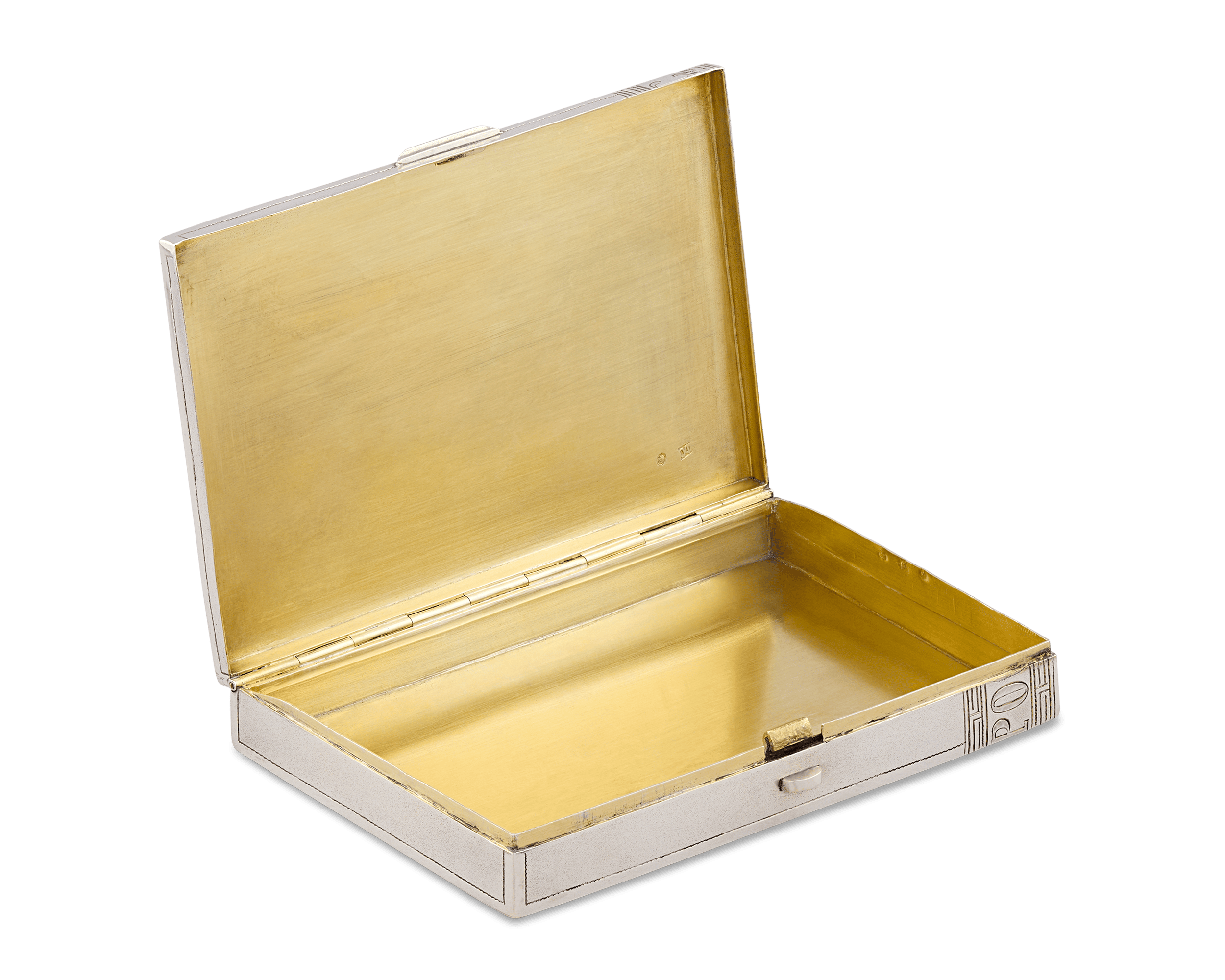 Silver Cigar Box by Feodor Ovchinnikov