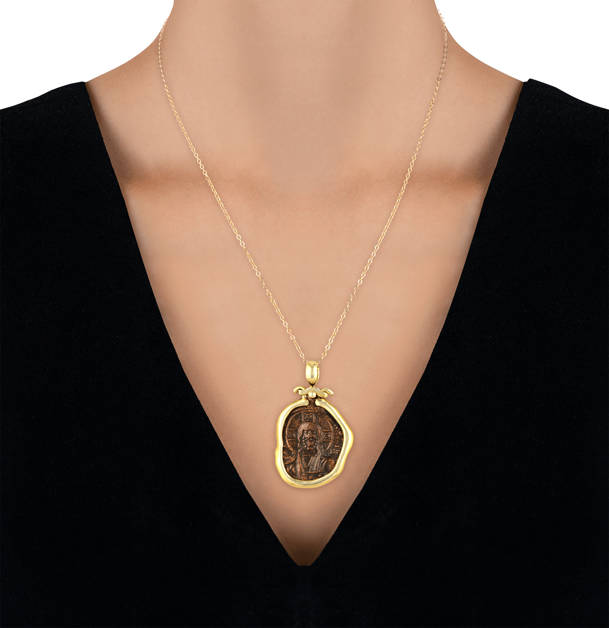 Jesus Christ Follis Coin Pendant