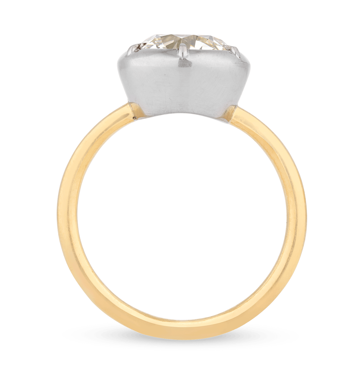 Old European Cut Diamond Ring, 2.18 Carats