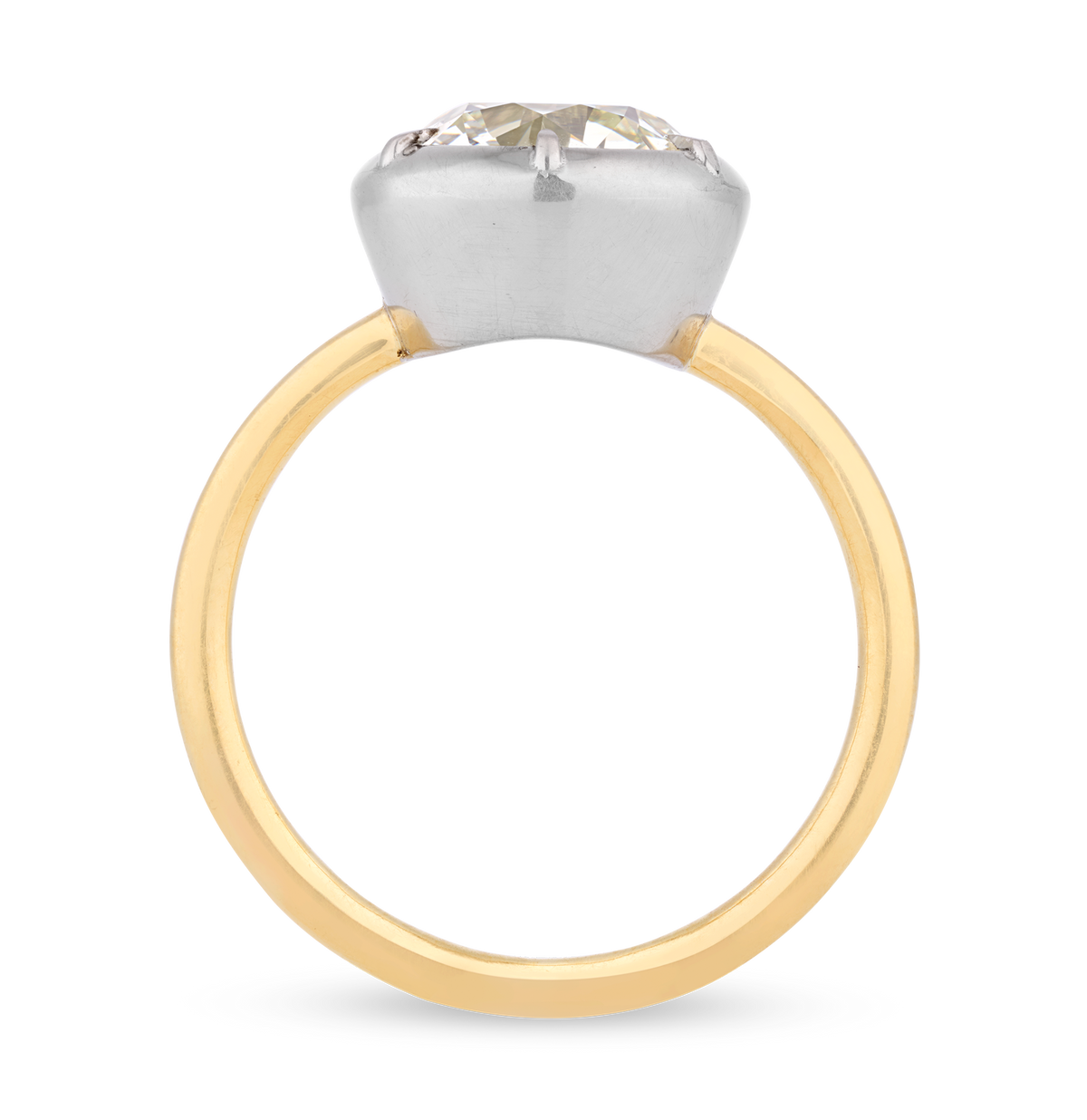 Old European Cut Diamond Ring, 2.18 Carats