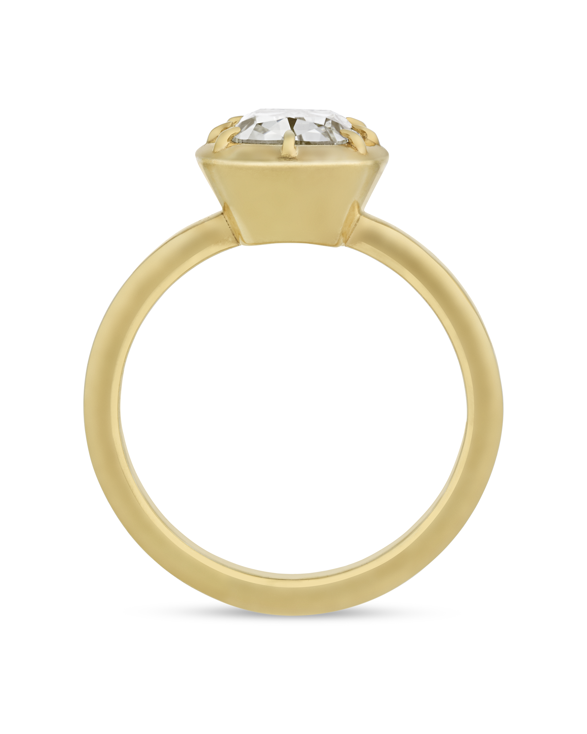 Old Mine Cut Diamond Ring, 1.63 Carats