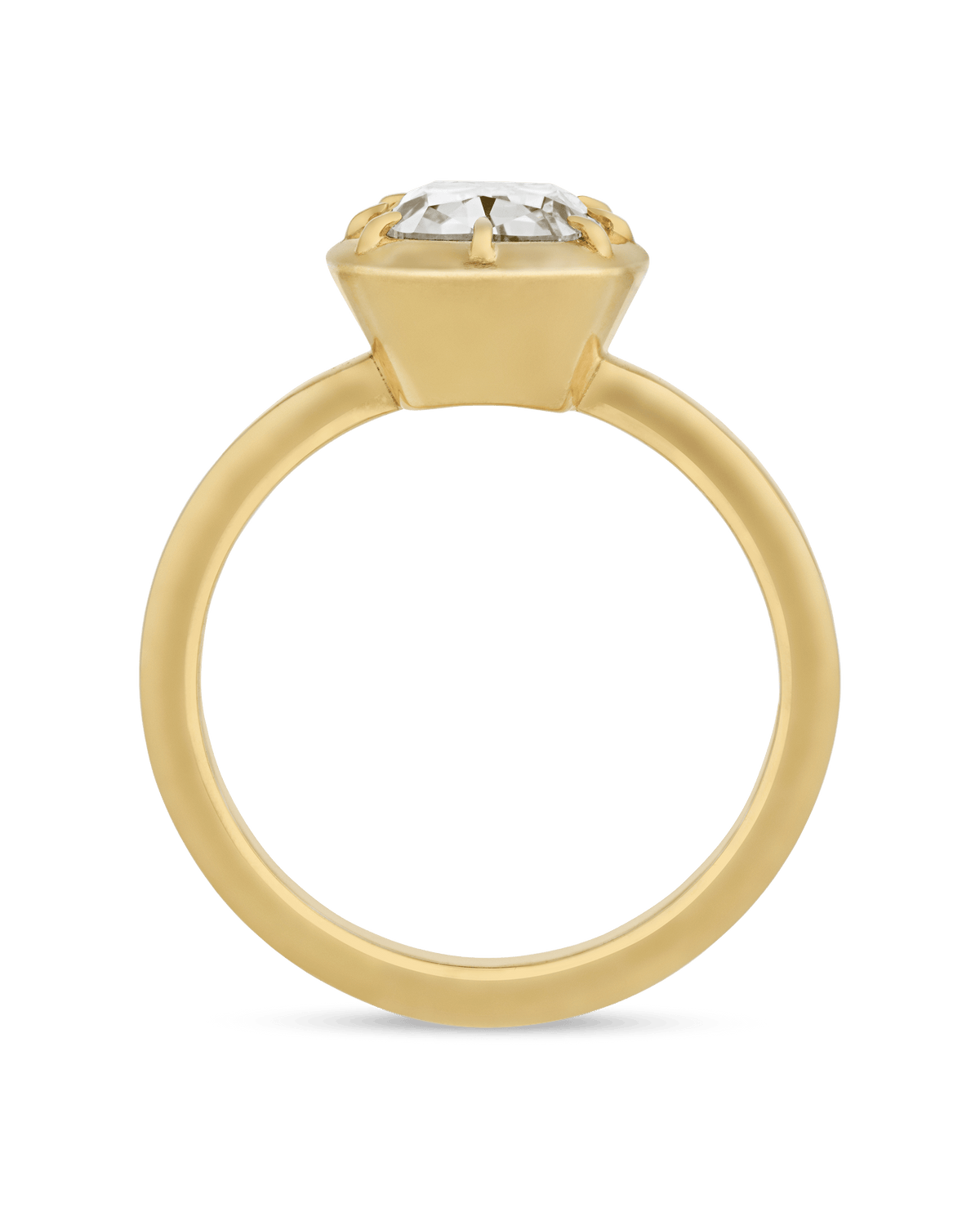 Old Mine Cut Diamond Ring, 1.63 Carats