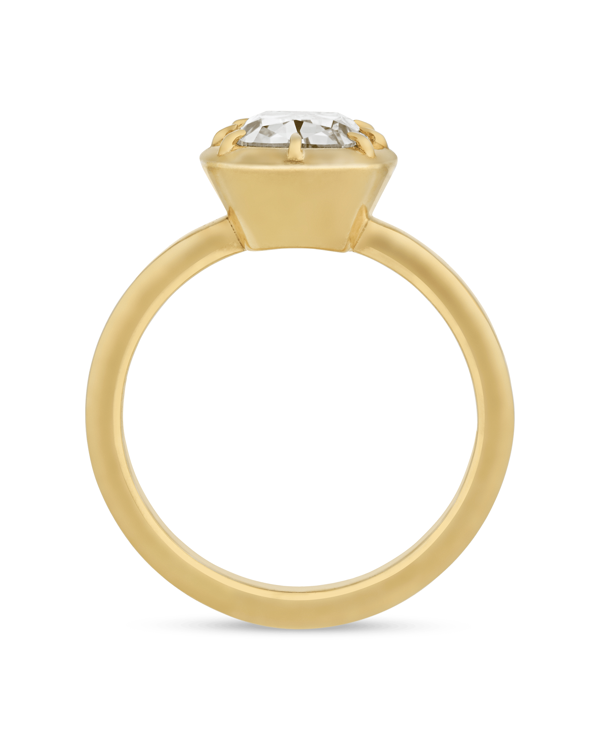 Old Mine Cut Diamond Ring, 1.63 Carats