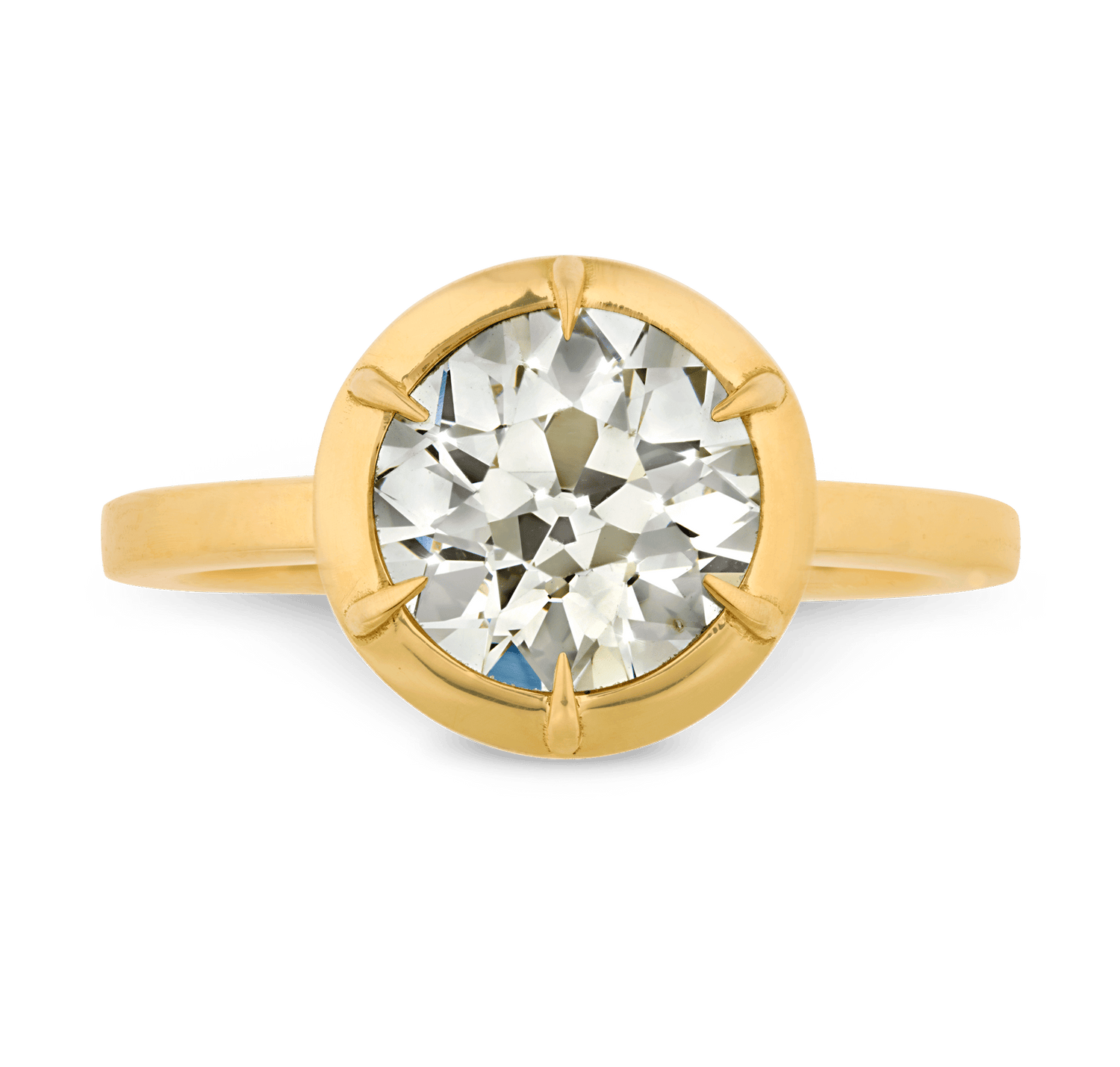 Old European Cut Diamond Ring, 1.82 Carats