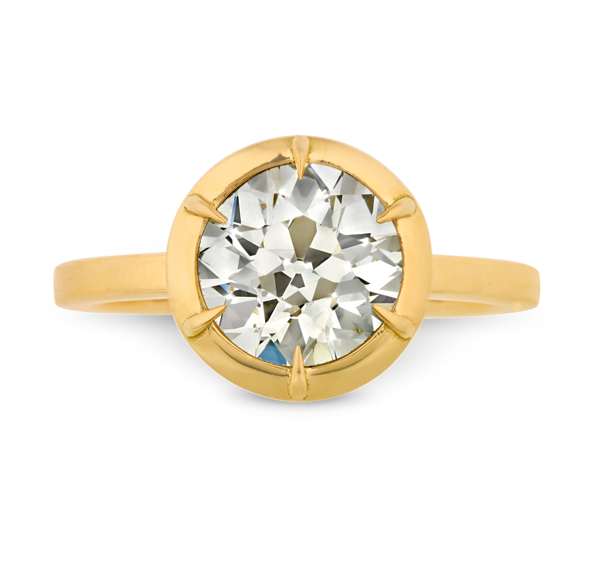 Old European Cut Diamond Ring, 1.82 Carats