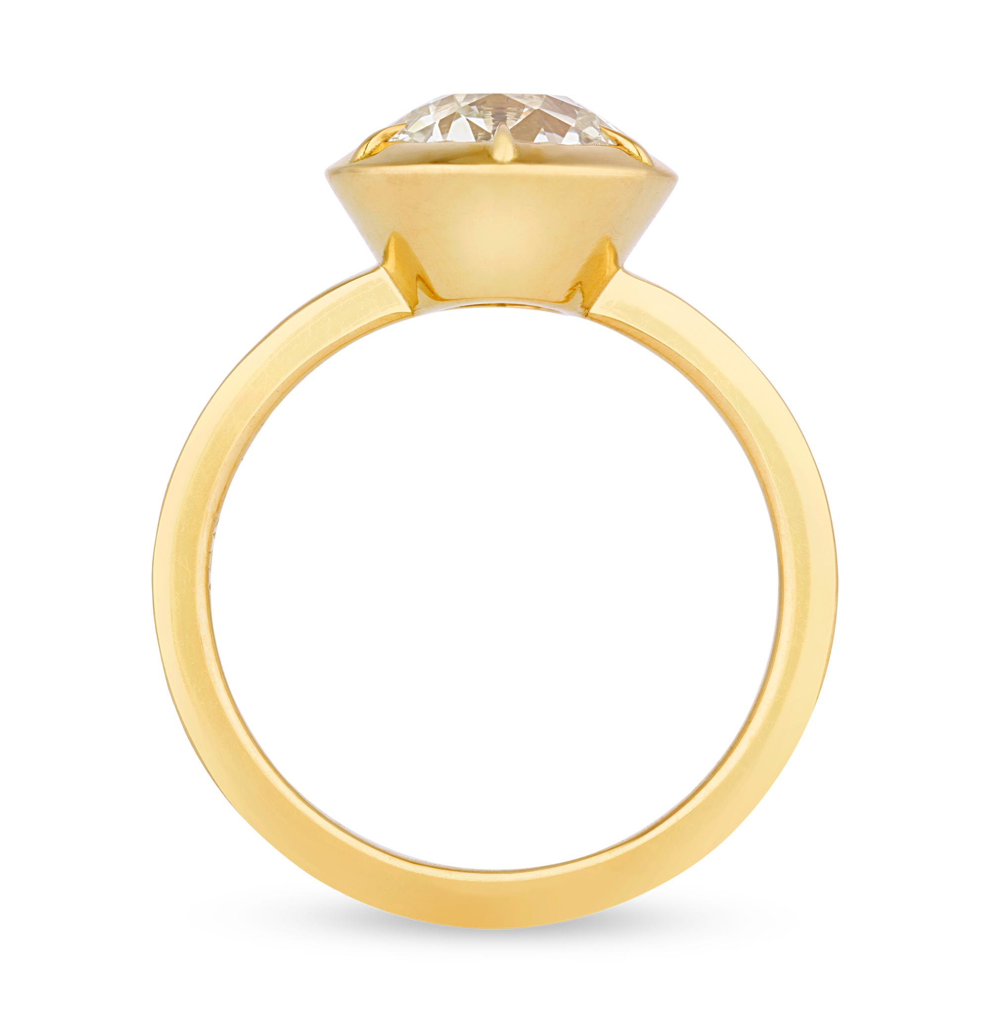 Old European Cut Diamond Ring, 1.82 Carats