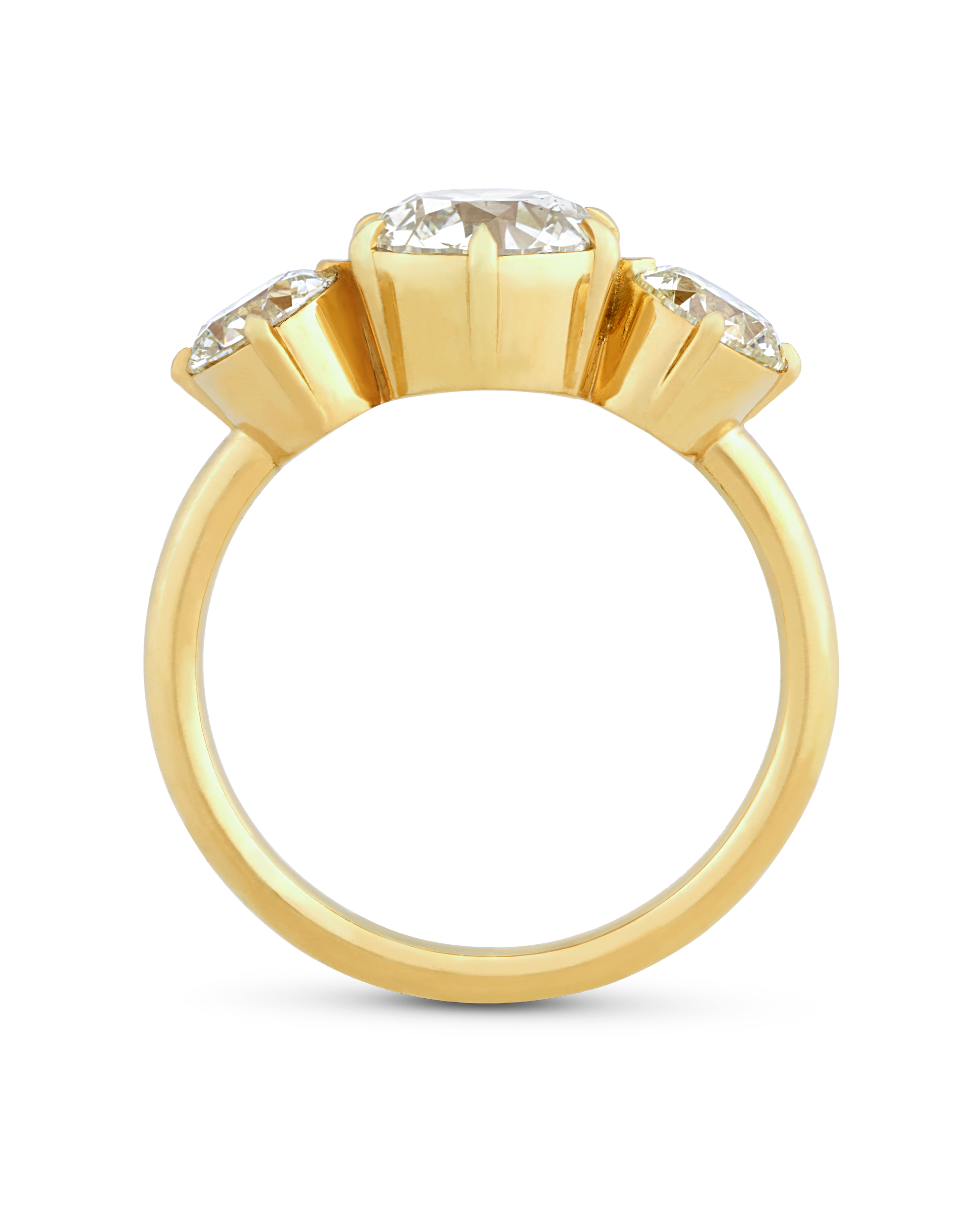 Old European Cut Diamond Ring, 2.53 Carats