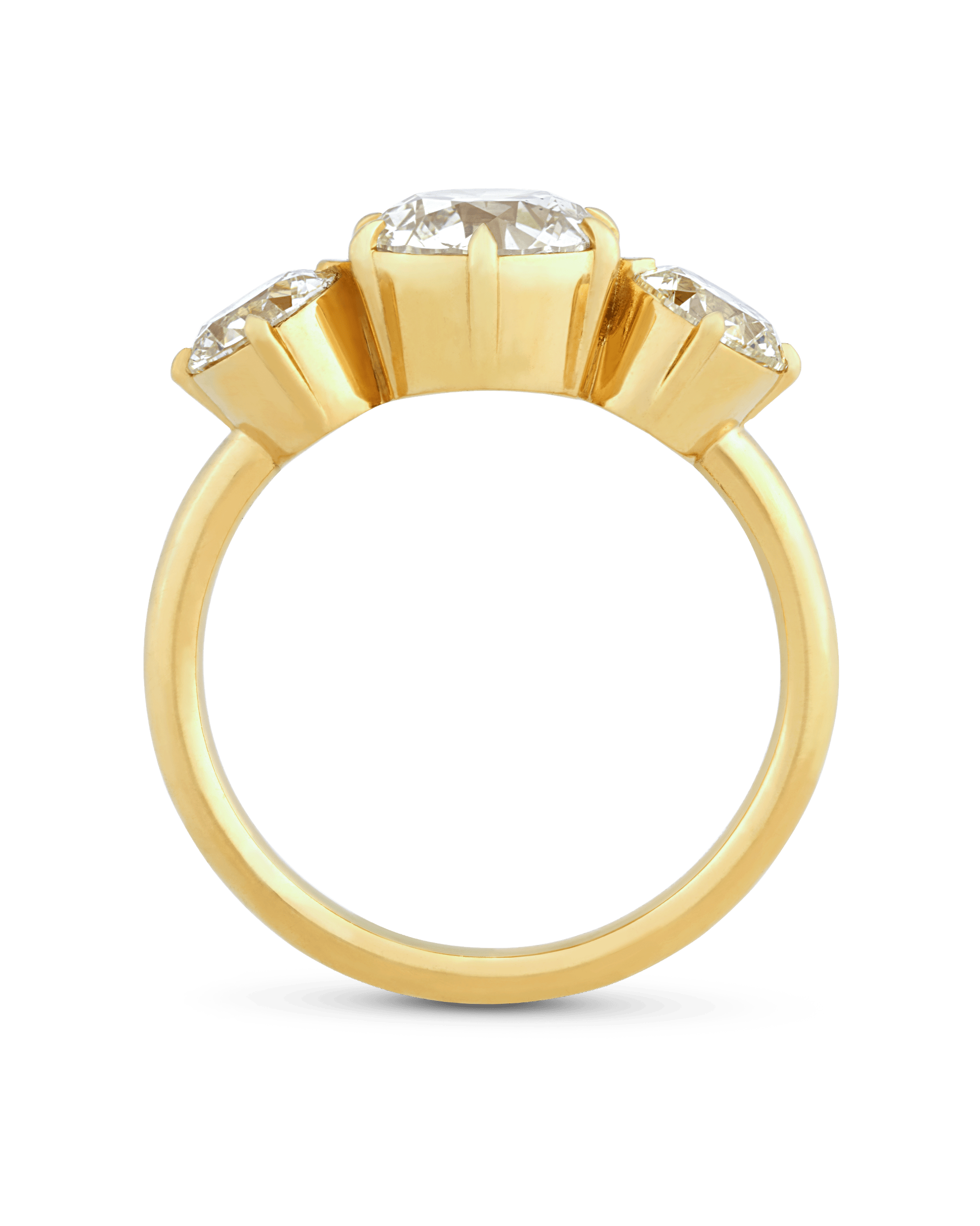 Old European Cut Diamond Ring, 2.53 Carats