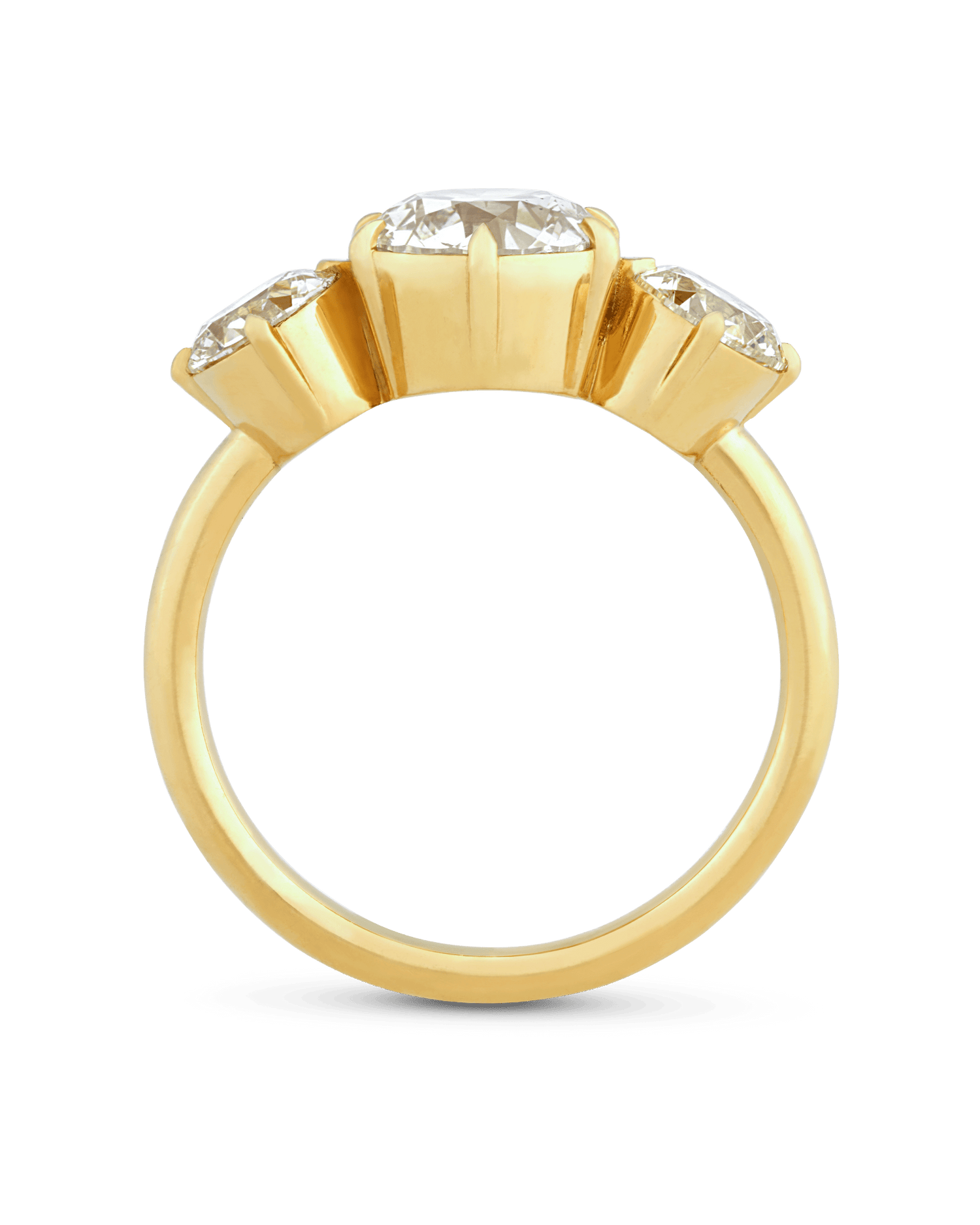 Old European Cut Diamond Ring, 2.53 Carats