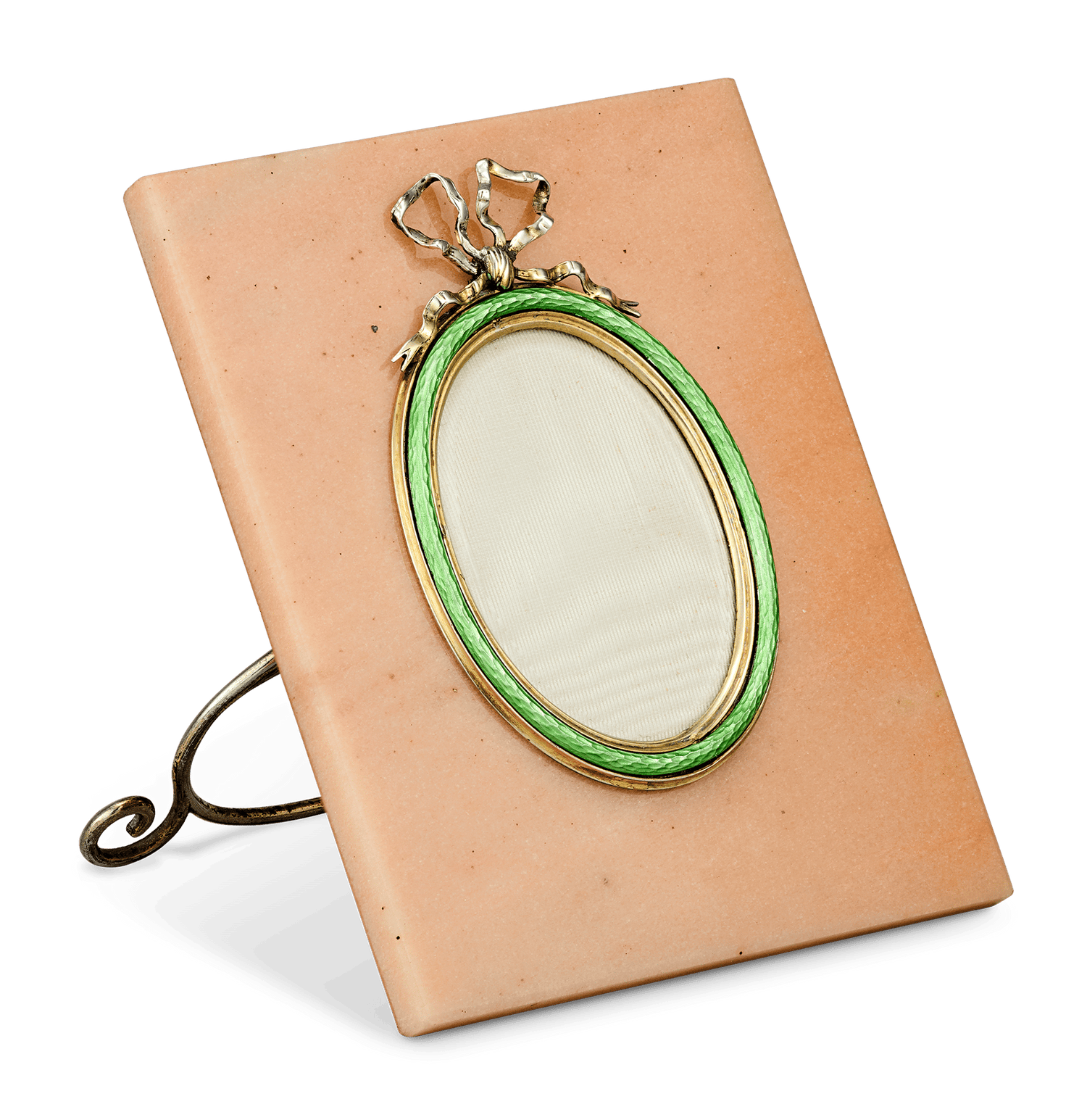 Fabergé Guilloché Enamel and Aventurine Frame