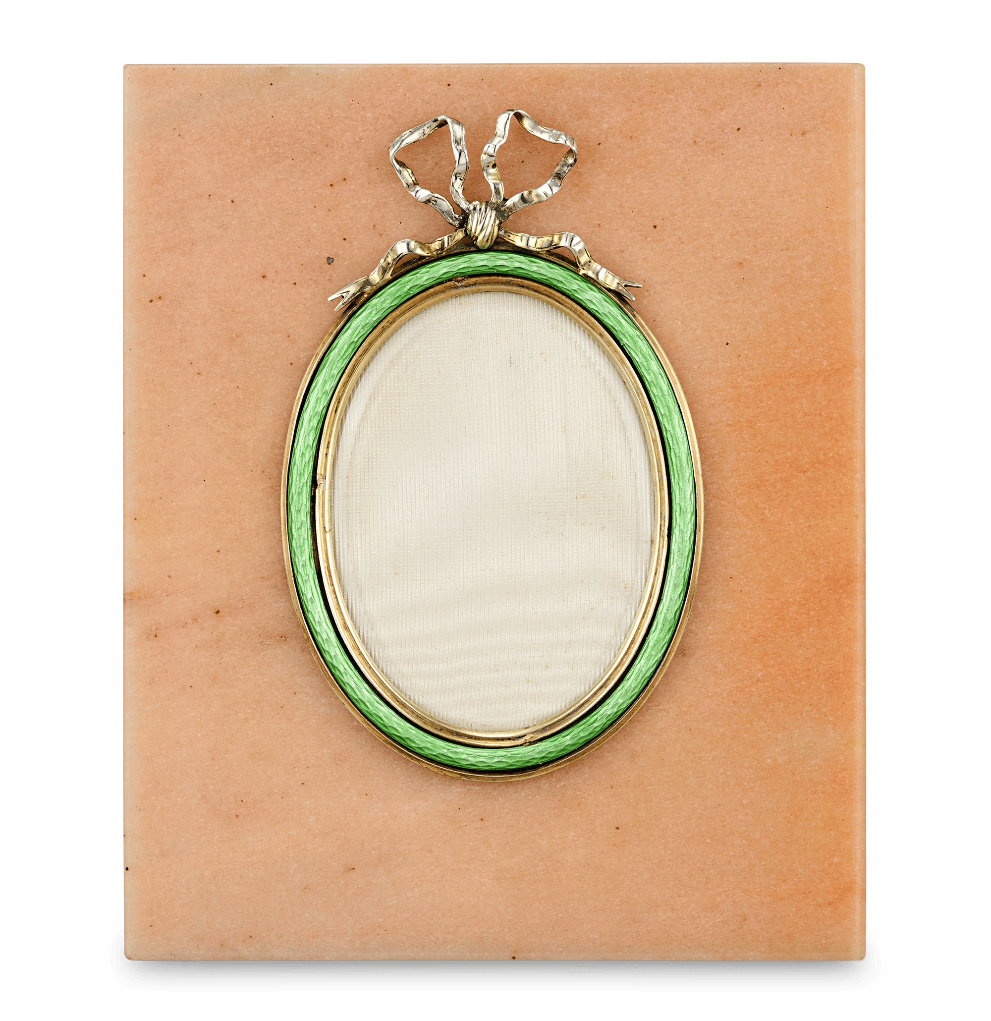 Fabergé Guilloché Enamel and Aventurine Frame