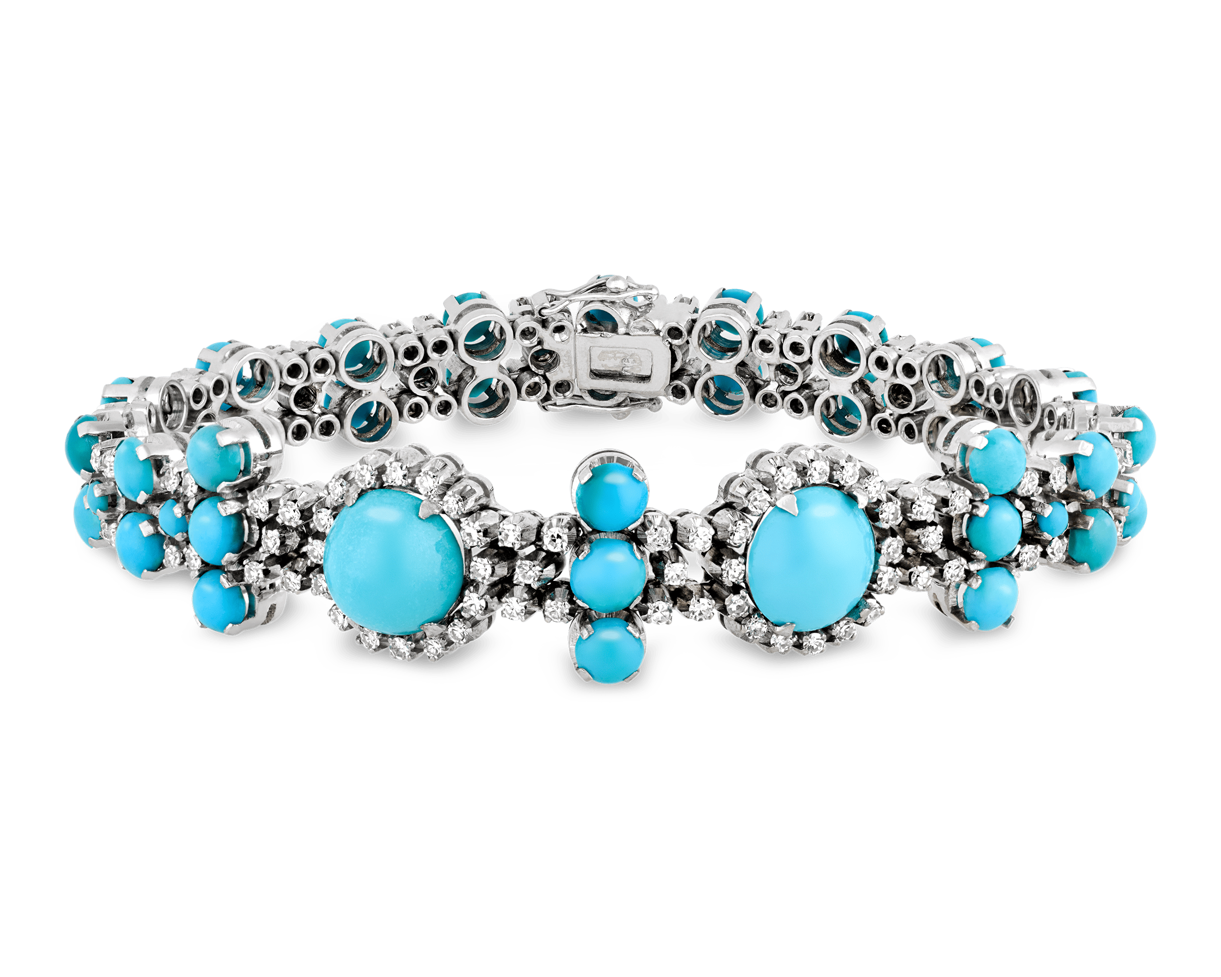 Turquoise and Diamond Bracelet