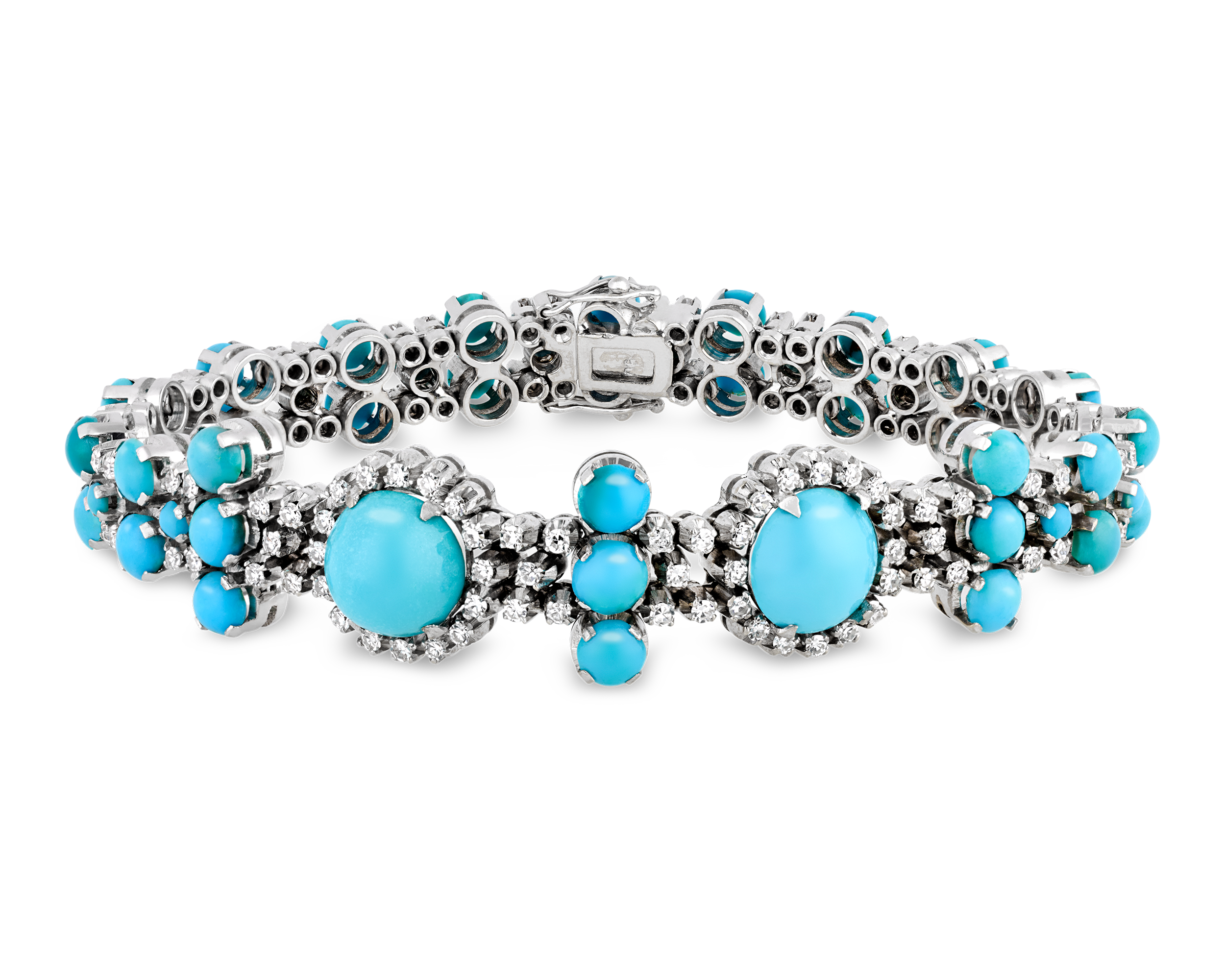 Turquoise and Diamond Bracelet
