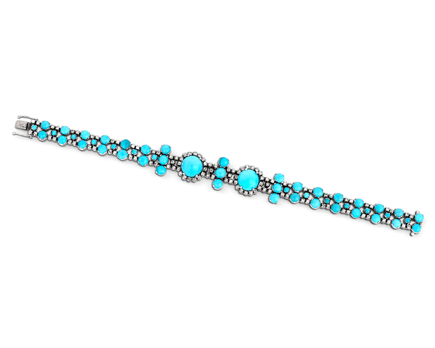 Turquoise and Diamond Bracelet