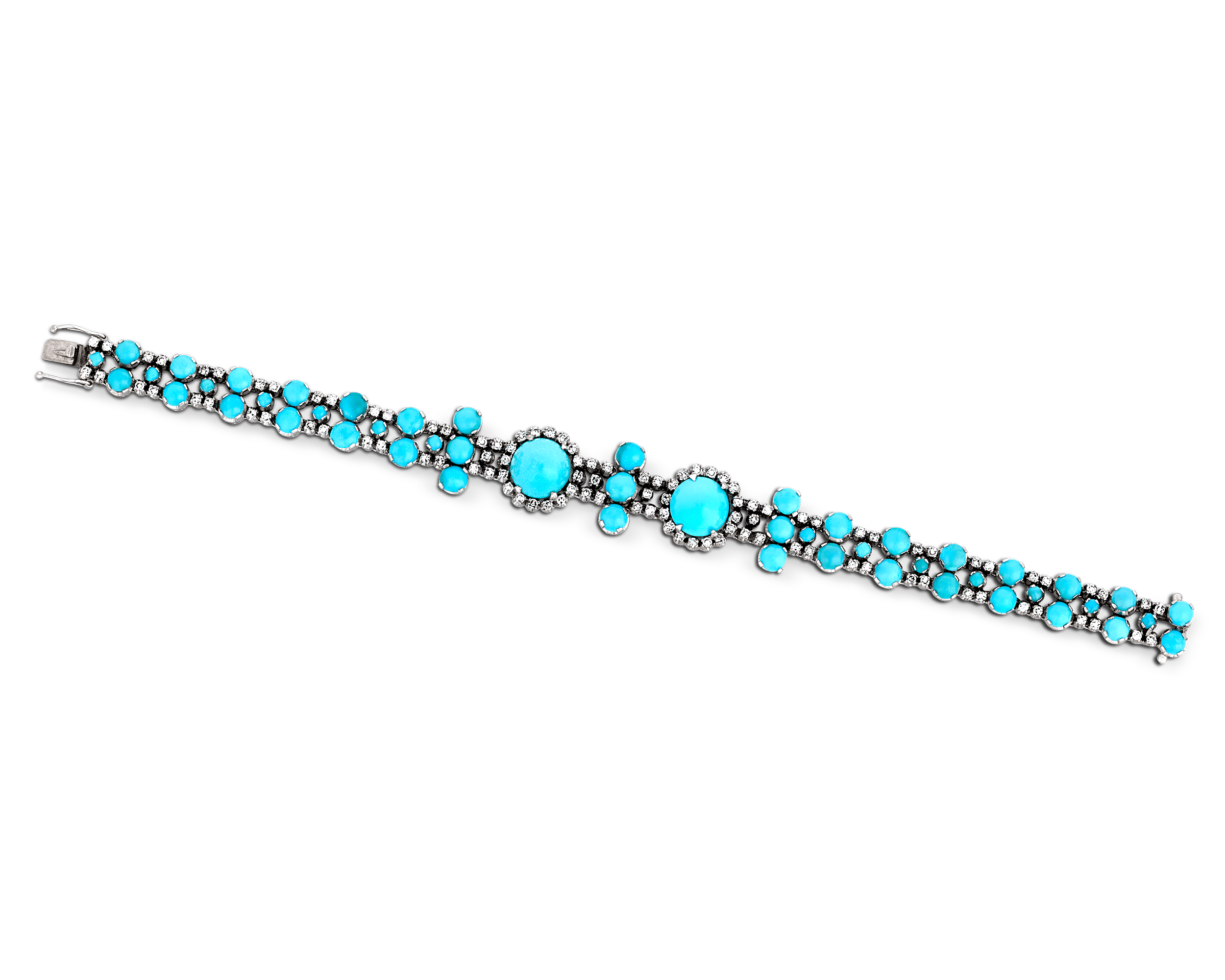 Turquoise and Diamond Bracelet
