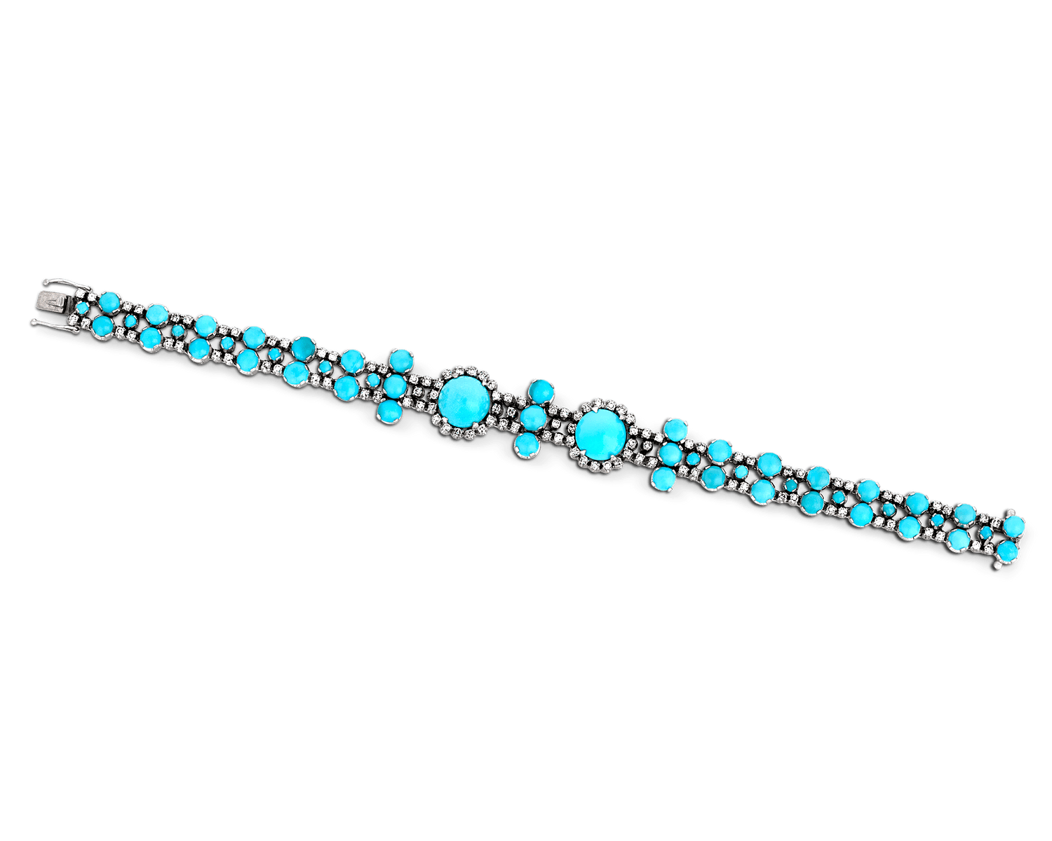 Turquoise and Diamond Bracelet