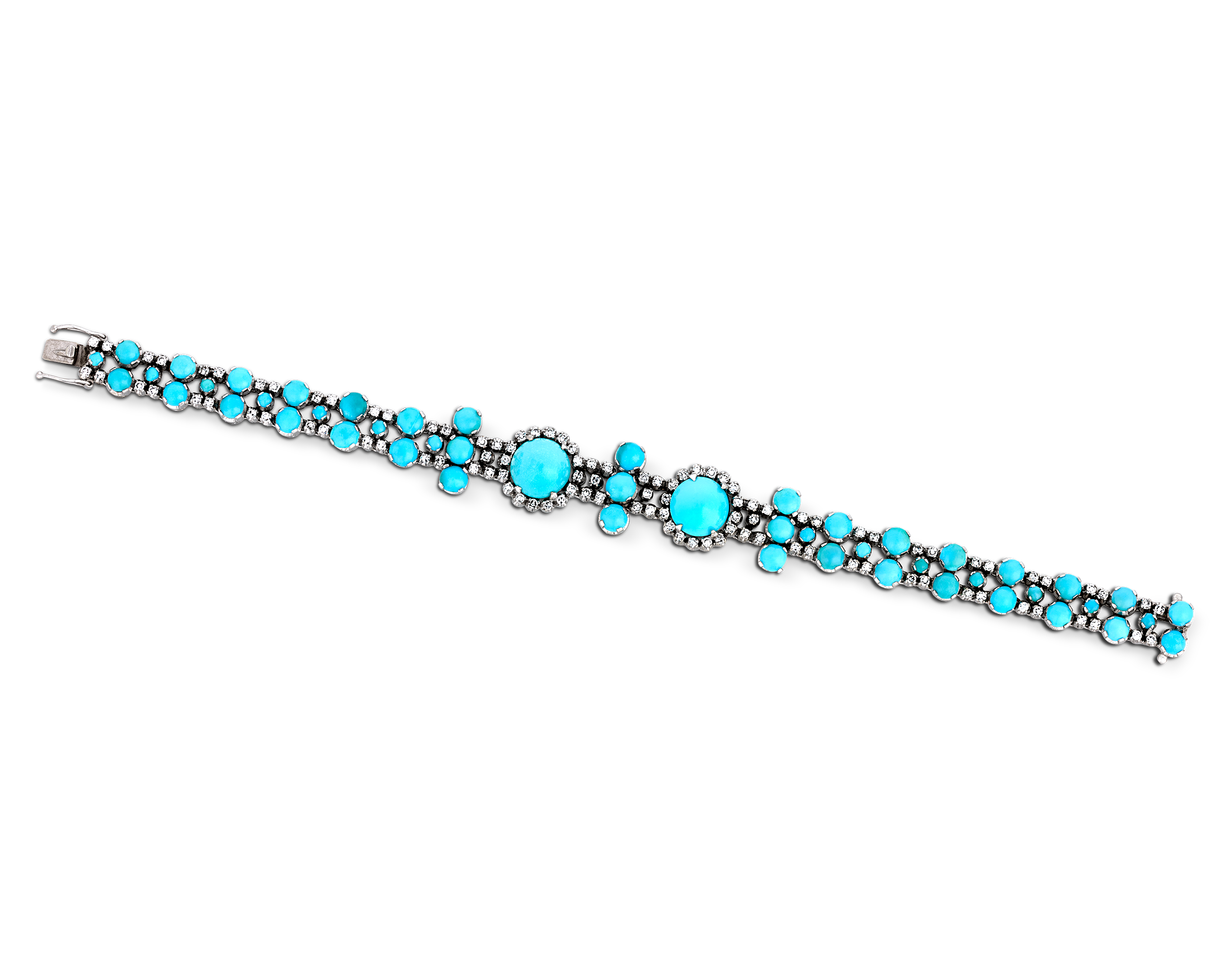 Turquoise and Diamond Bracelet