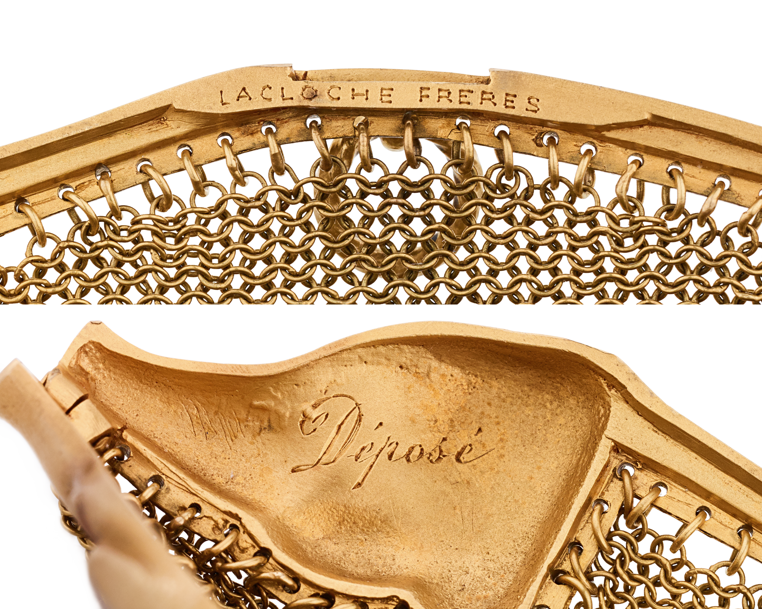 Lacloche Frères Gold and Diamond Pig Purse