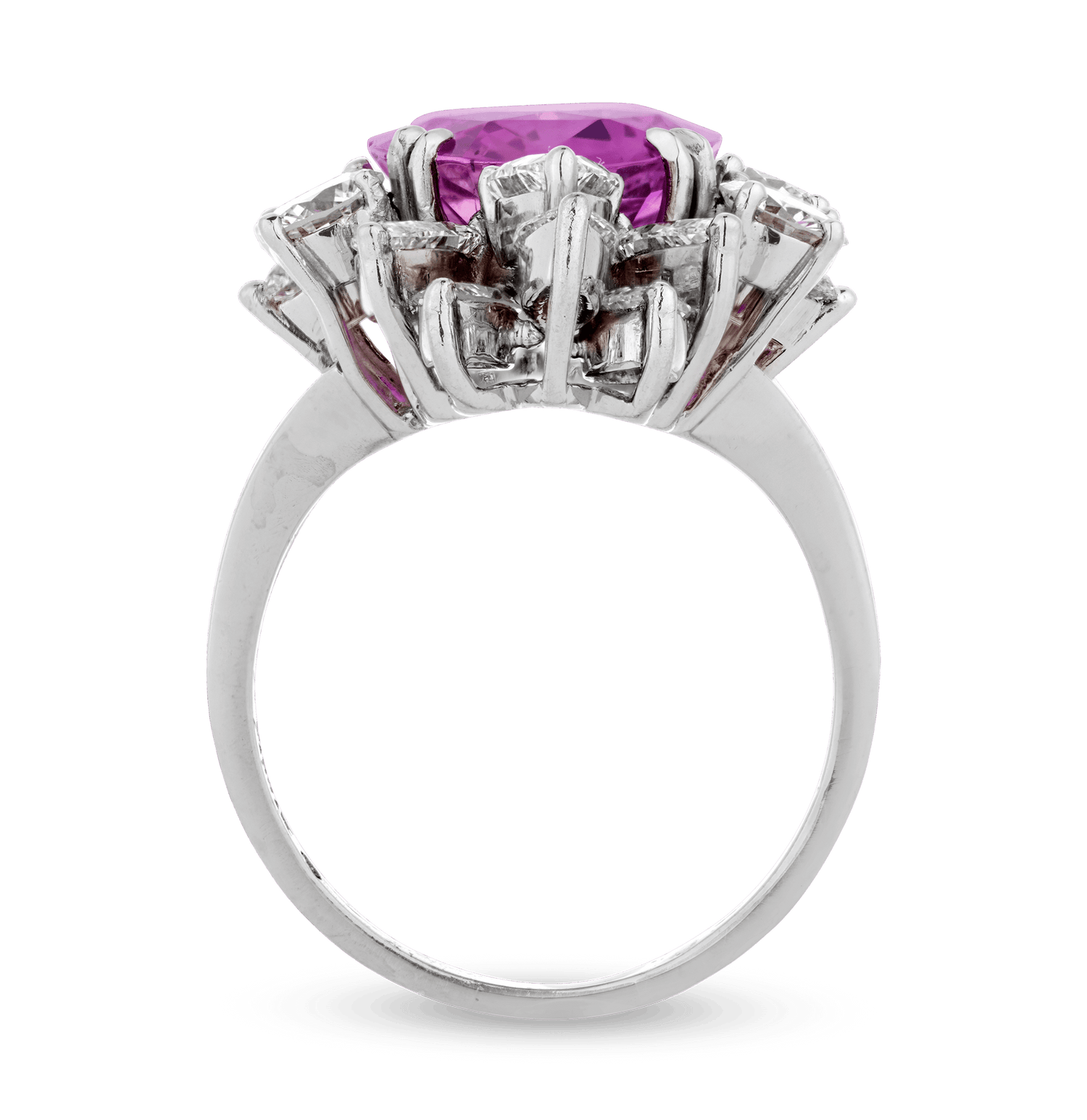 Pink Ceylon Sapphire Ring, 9.66 Carats