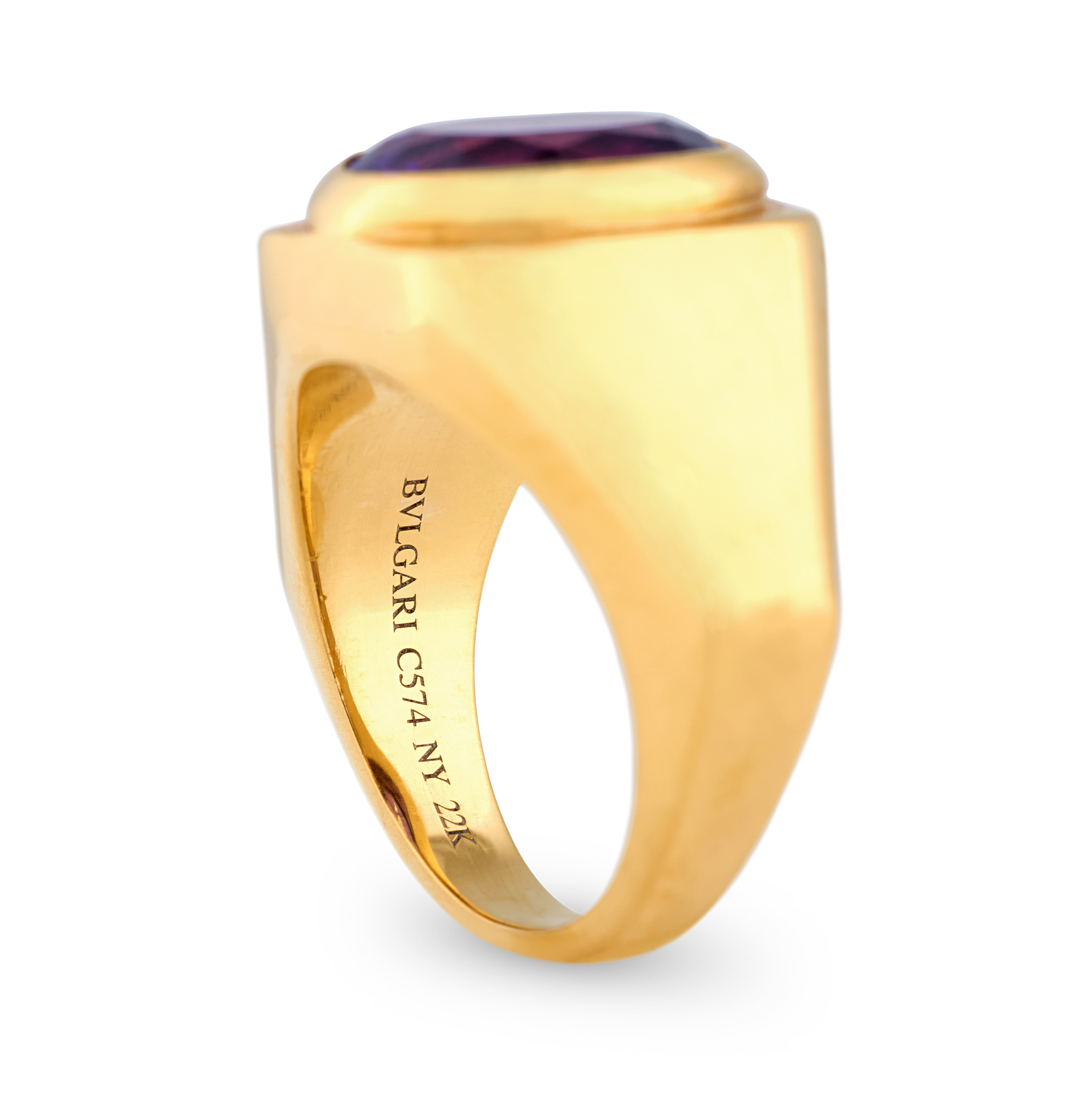Bulgari Amethyst Ring, 2.54 Carats