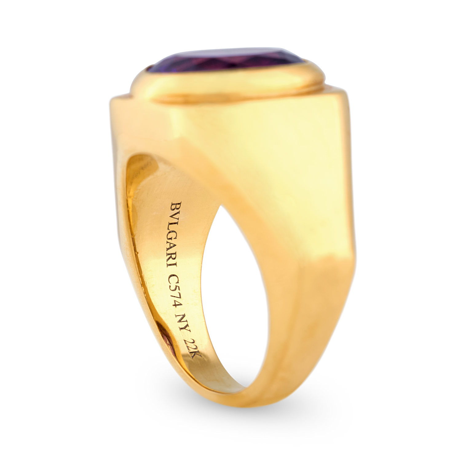 Bulgari Amethyst Ring, 2.54 Carats