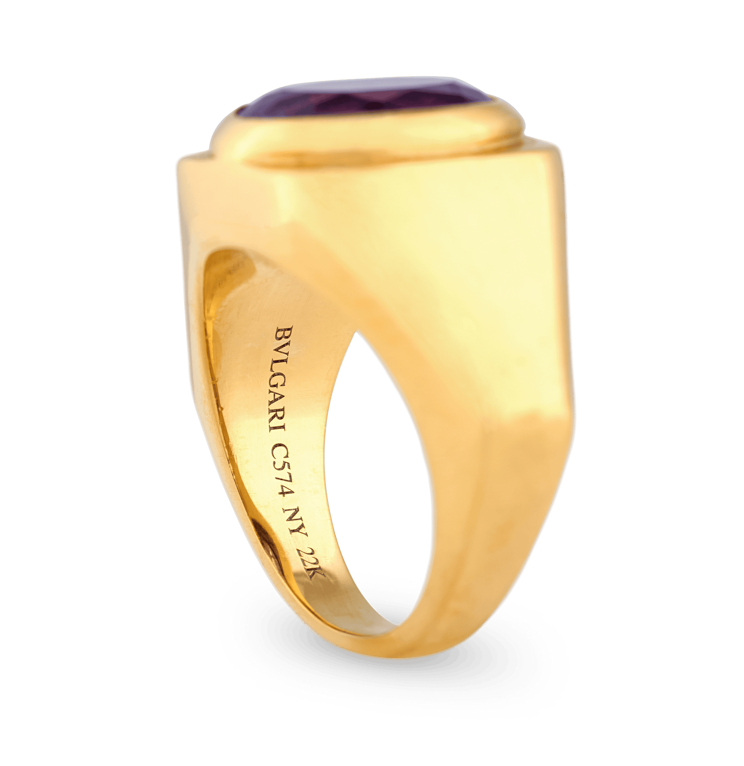 Bulgari Amethyst Ring, 2.54 Carats