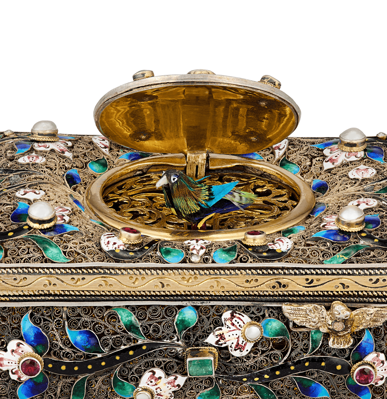 Jeweled Singing Bird Box
