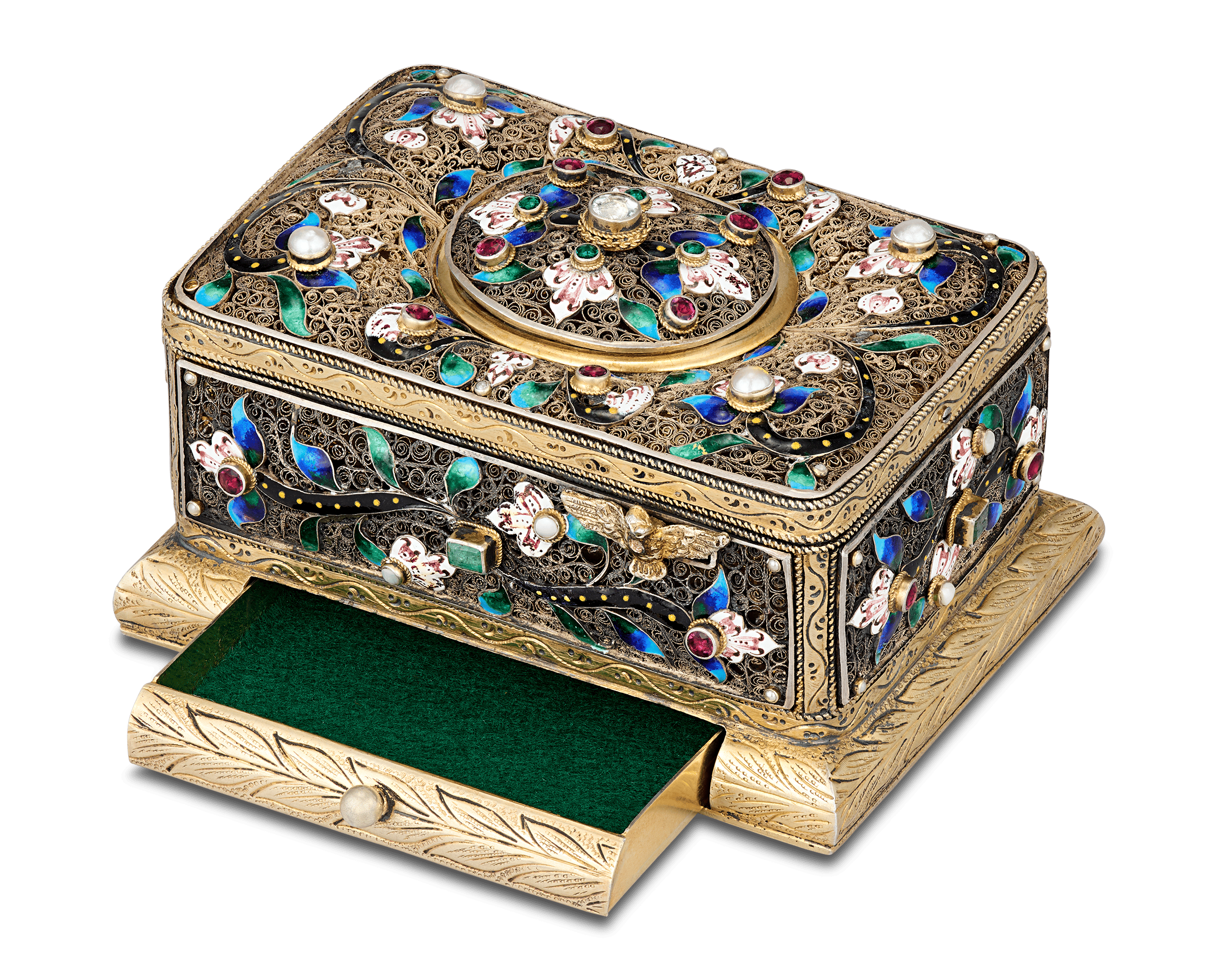 Jeweled Singing Bird Box