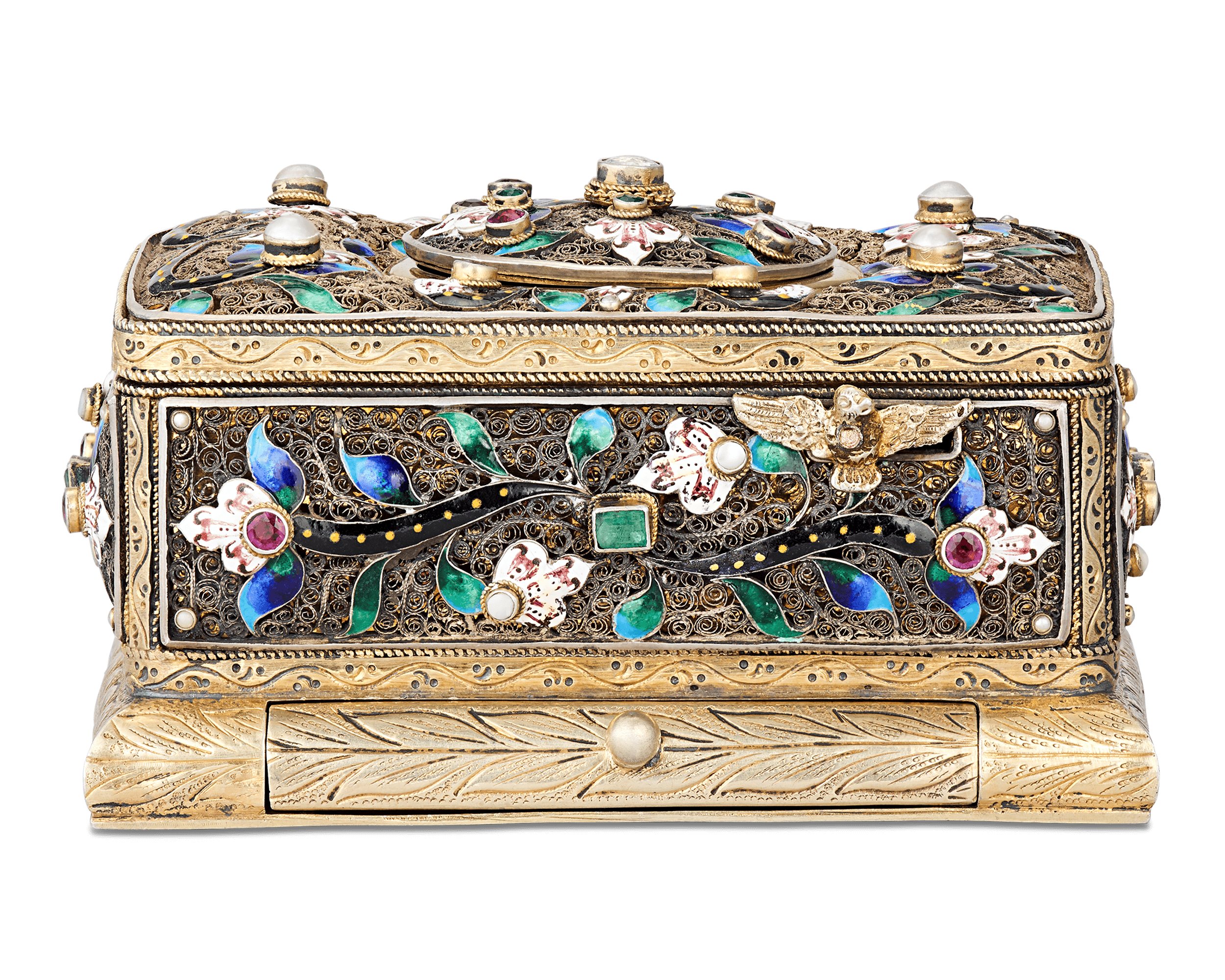 Jeweled Singing Bird Box