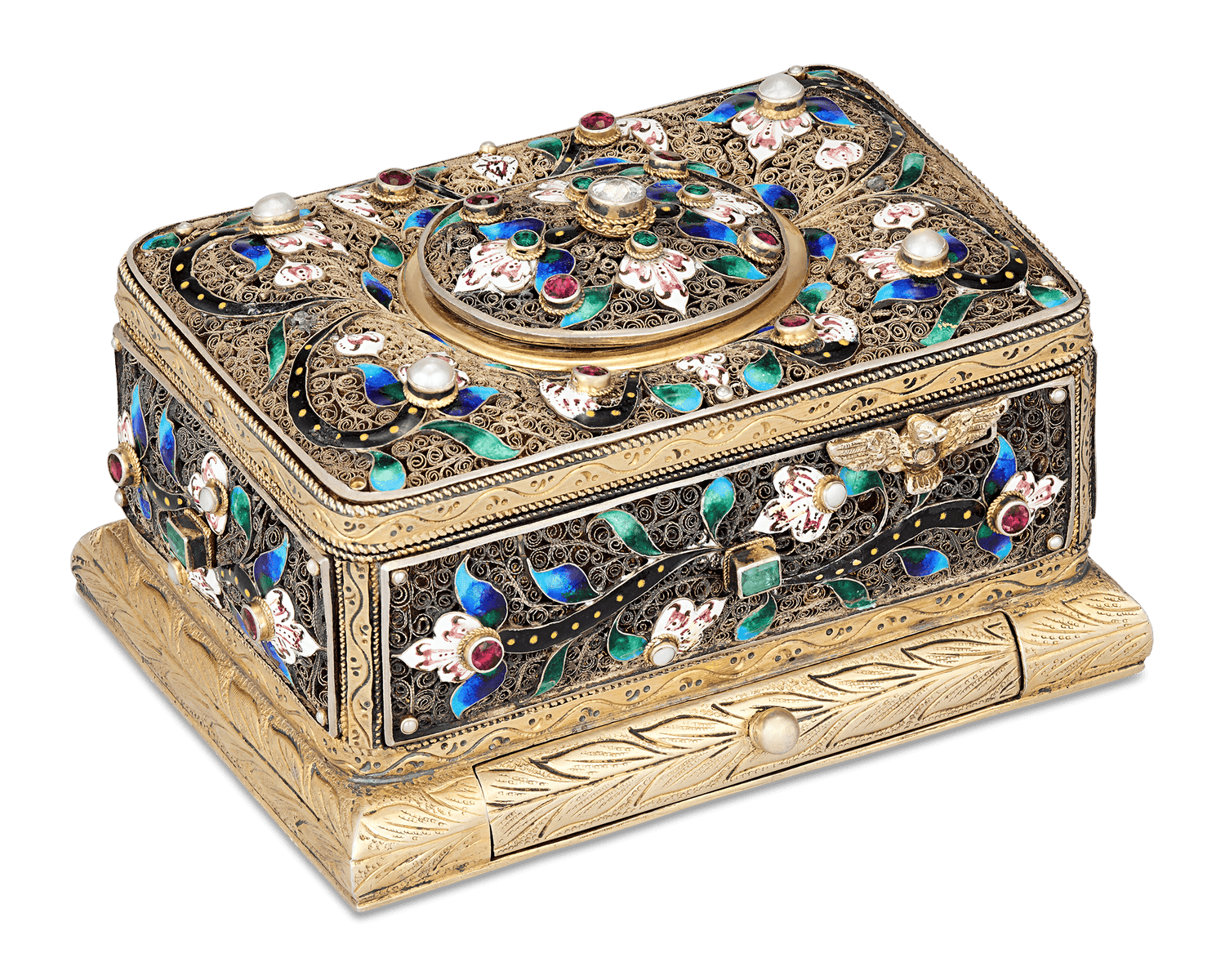 Jeweled Singing Bird Box