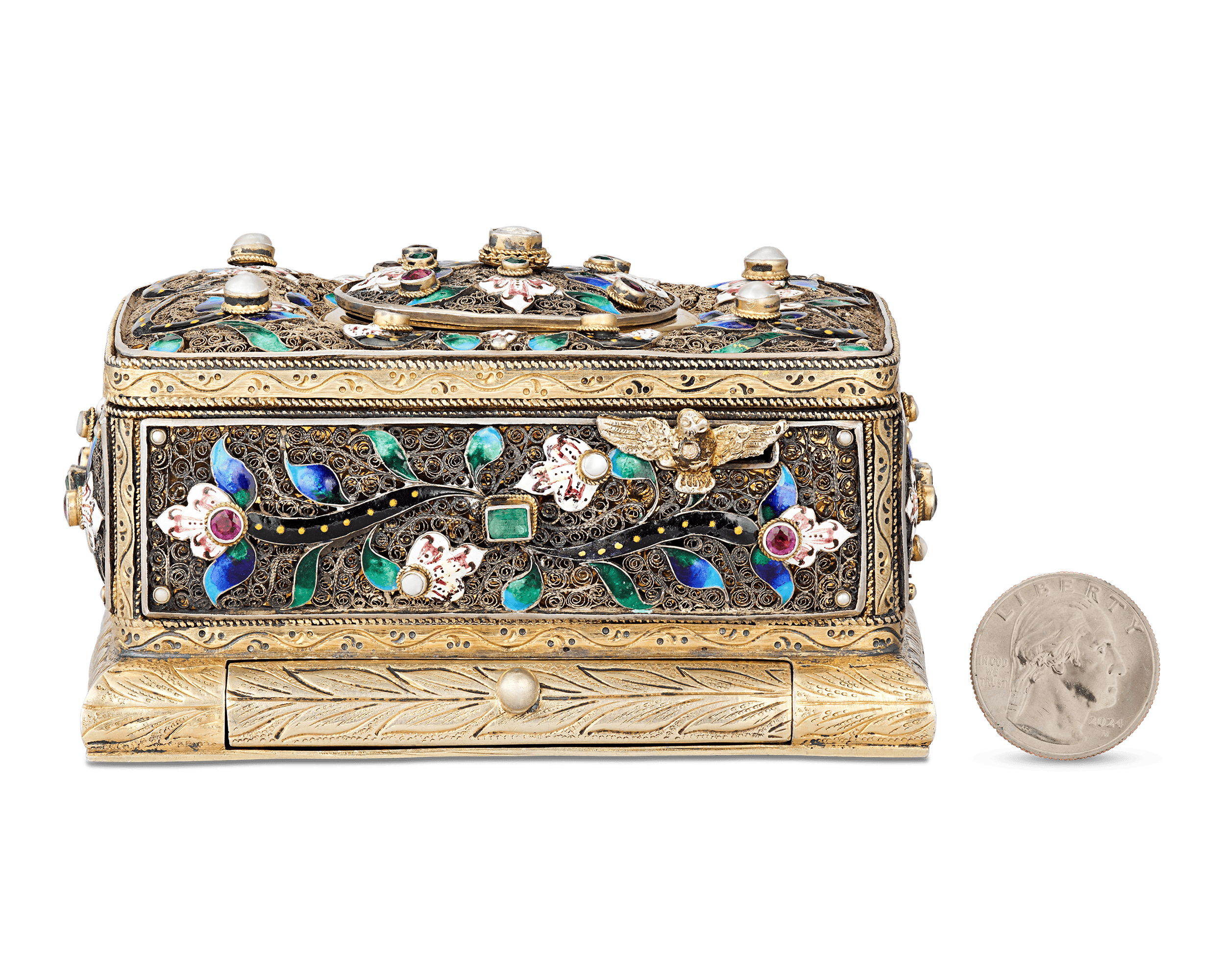 Jeweled Singing Bird Box