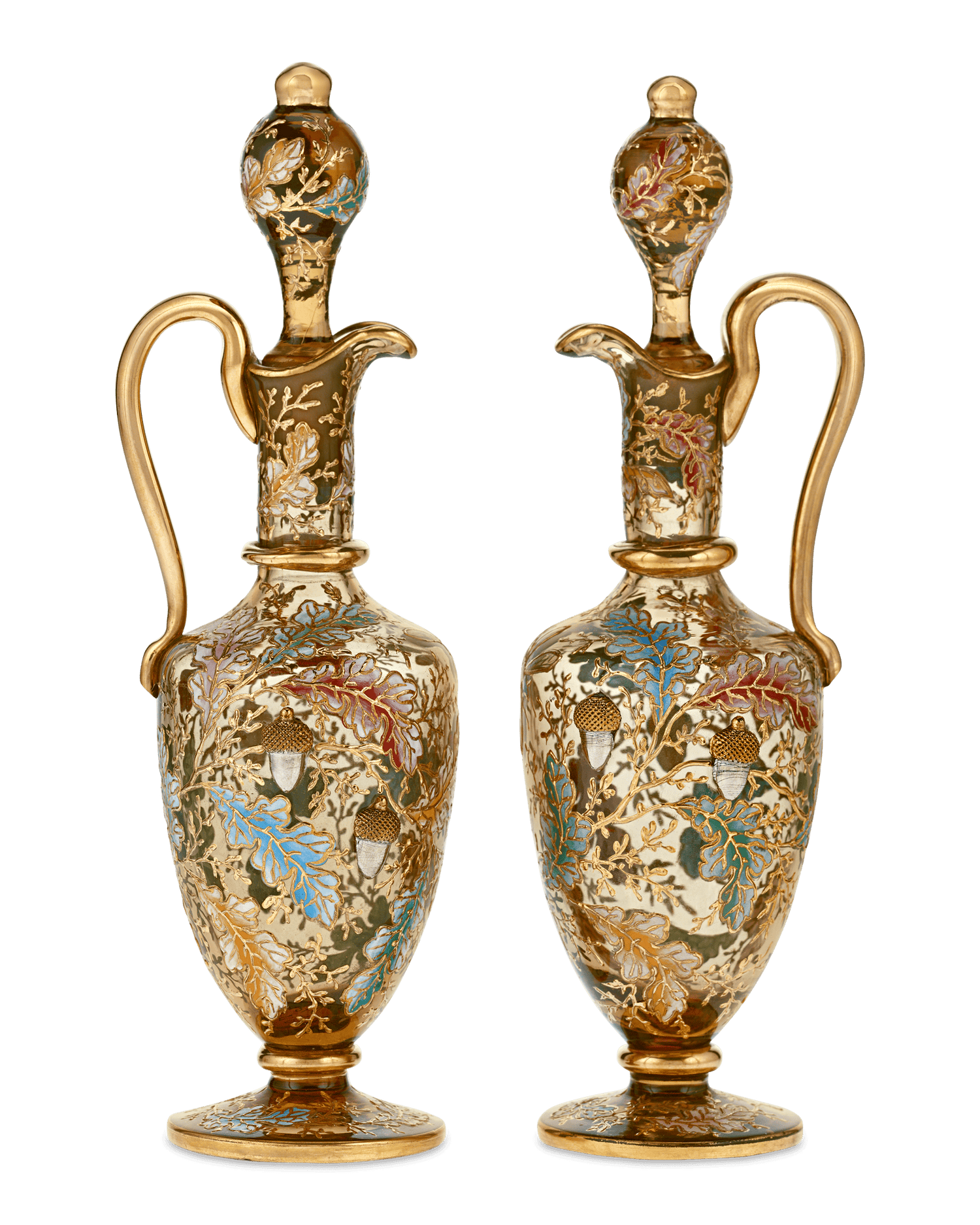 Moser Enameled Glass Dressing Table Set