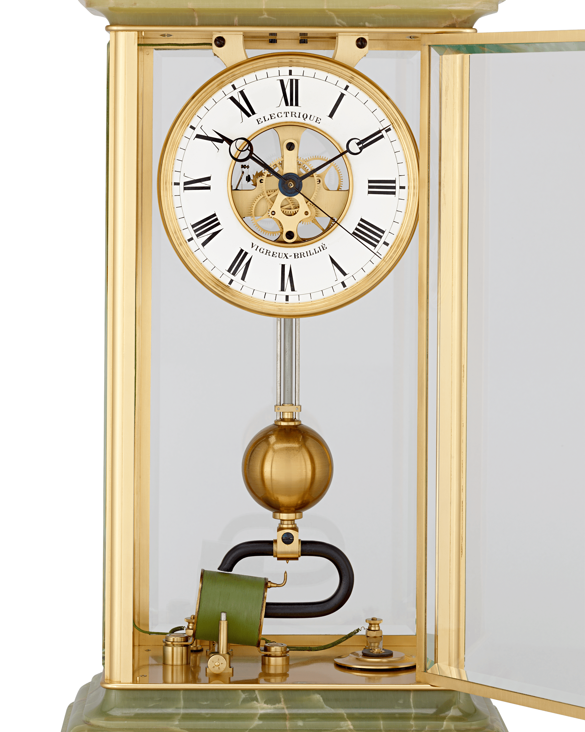Early Electric Regulator Clock by Vigreux Brillié