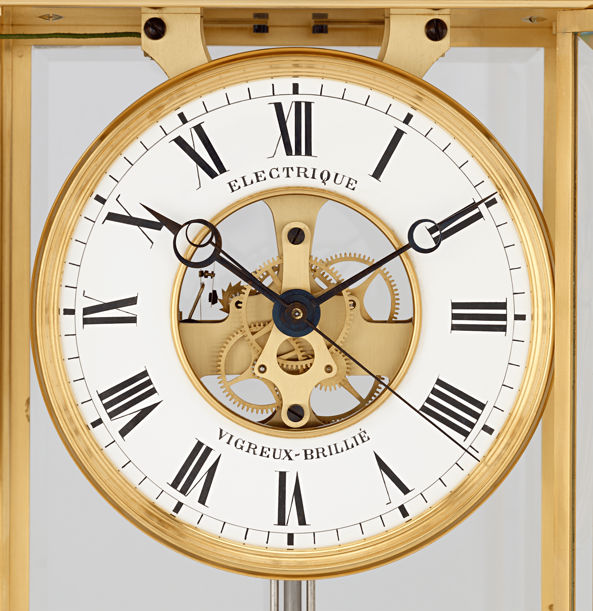 Early Electric Regulator Clock by Vigreux Brillié