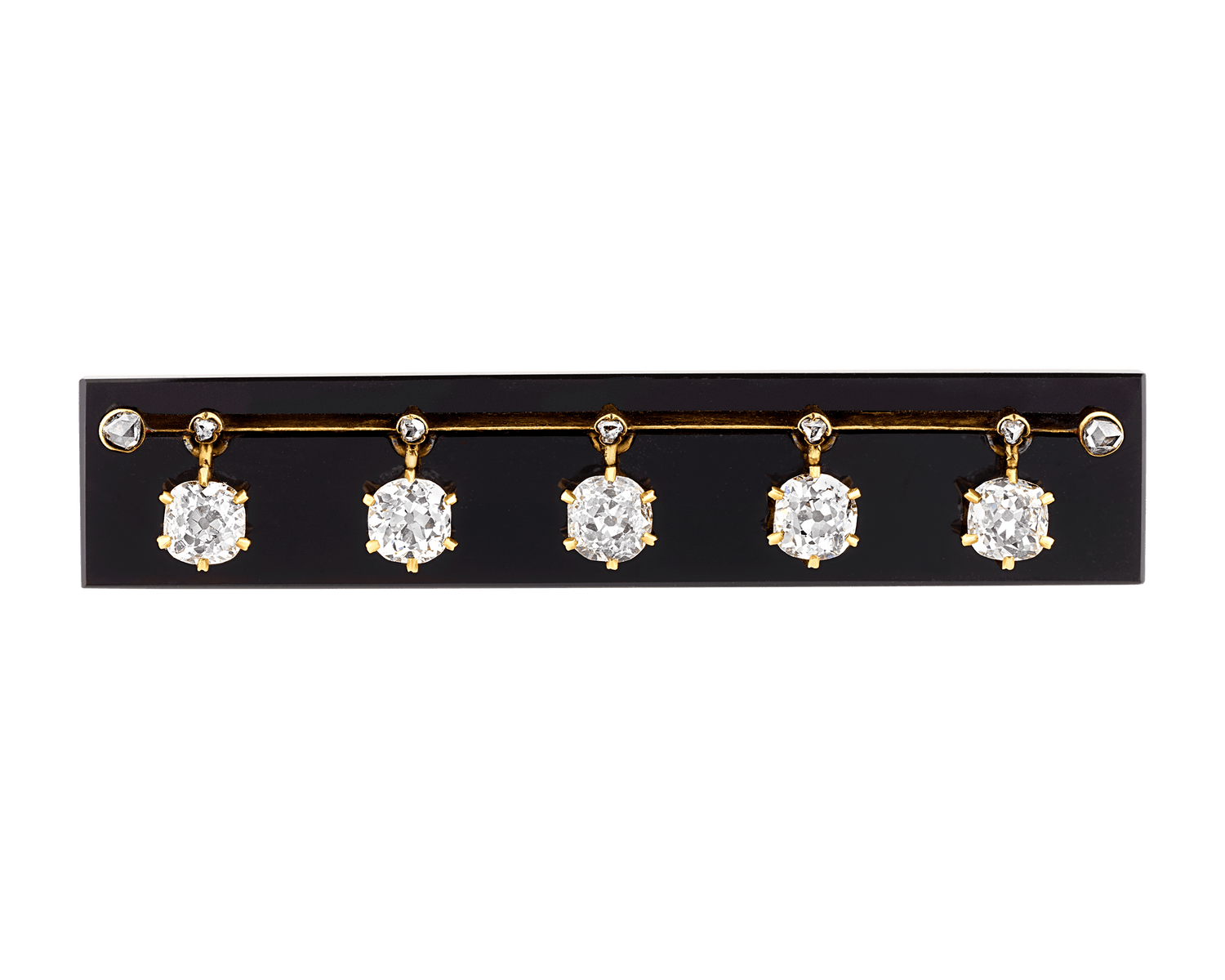 Tiffany & Co. Diamond and Onyx Brooch