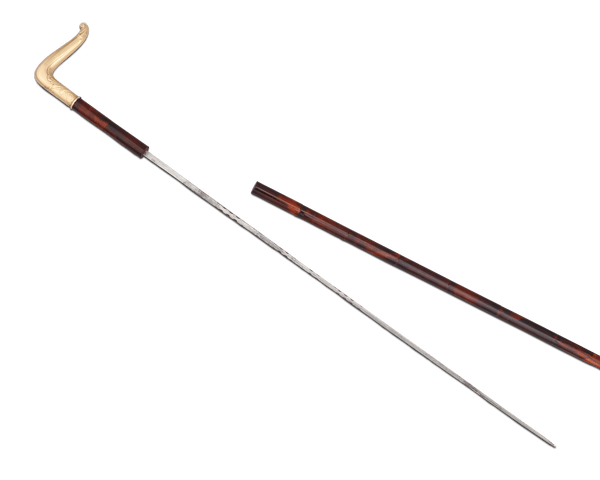18K Yellow Gold-Handled Sword Cane