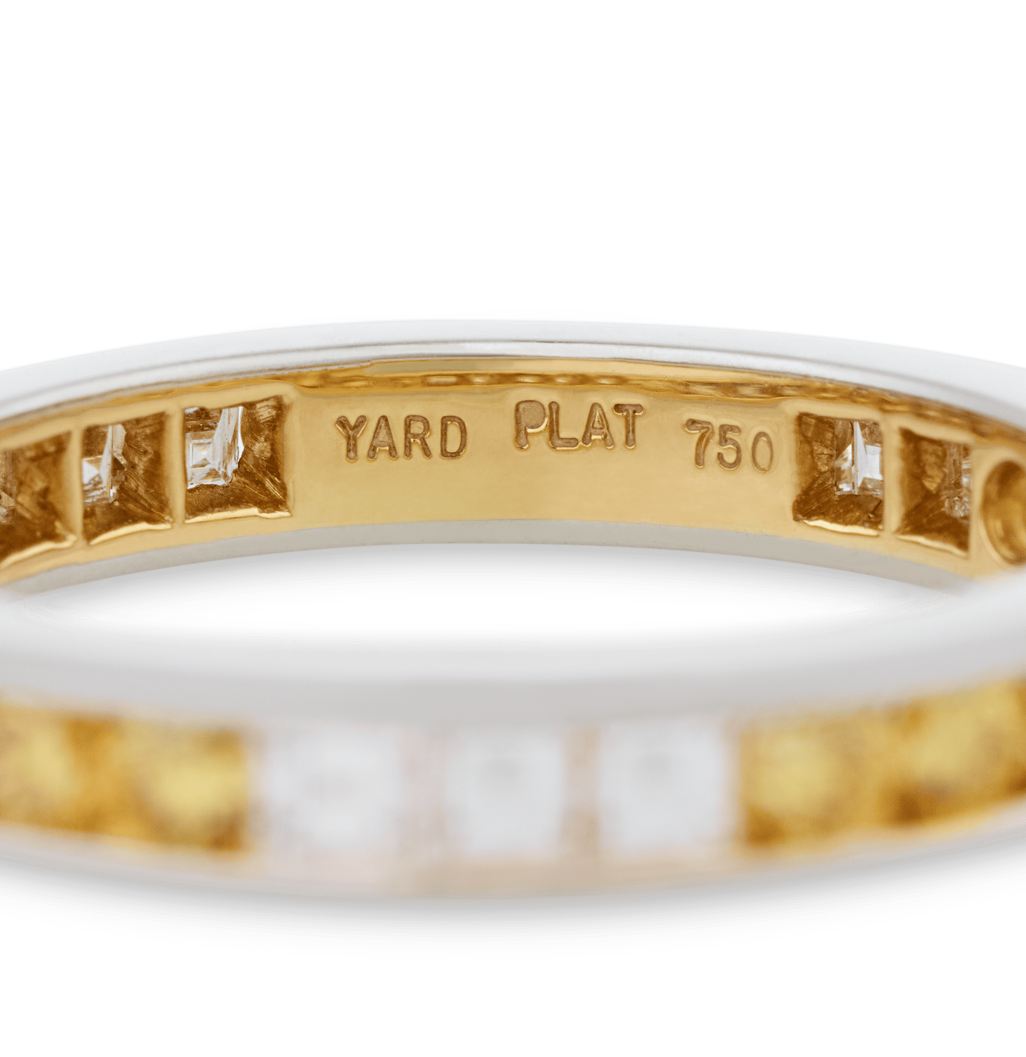 Raymond Yard White and Yellow Diamond Eternity Ring
