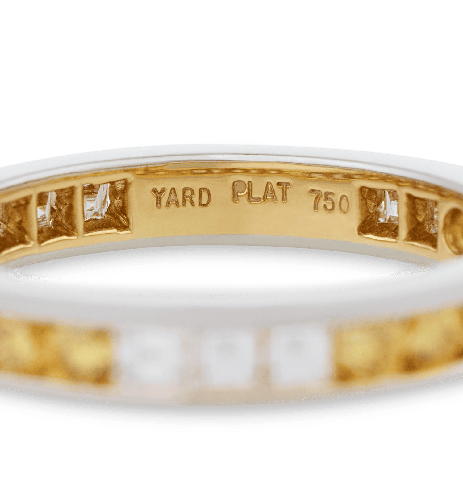 Raymond Yard White and Yellow Diamond Eternity Ring