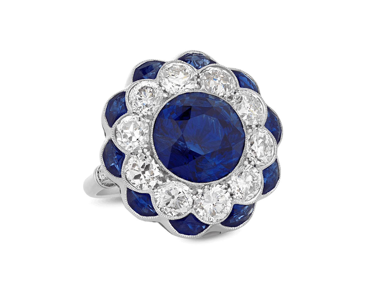 Sapphire Convertible Pendant Ring, 7.87 Carats