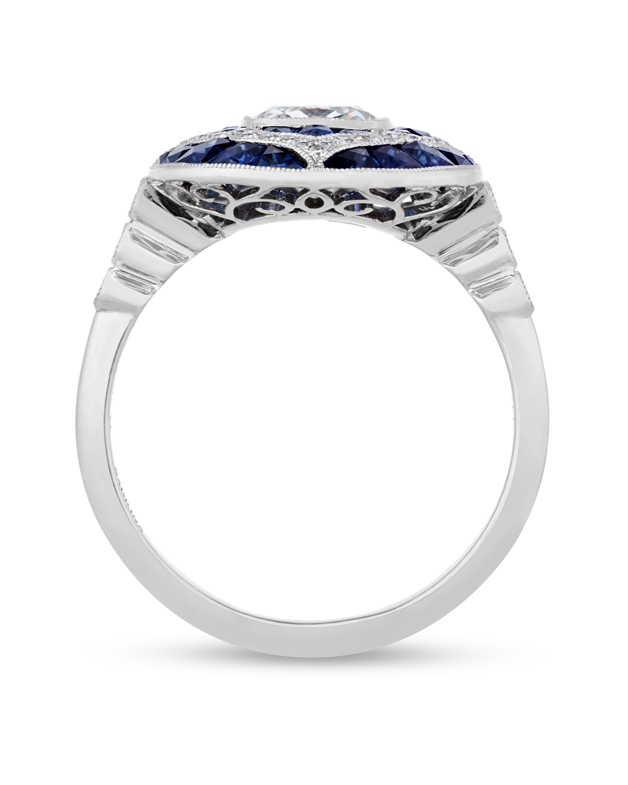 Art Deco-Style Diamond Ring, 1.07 Carats