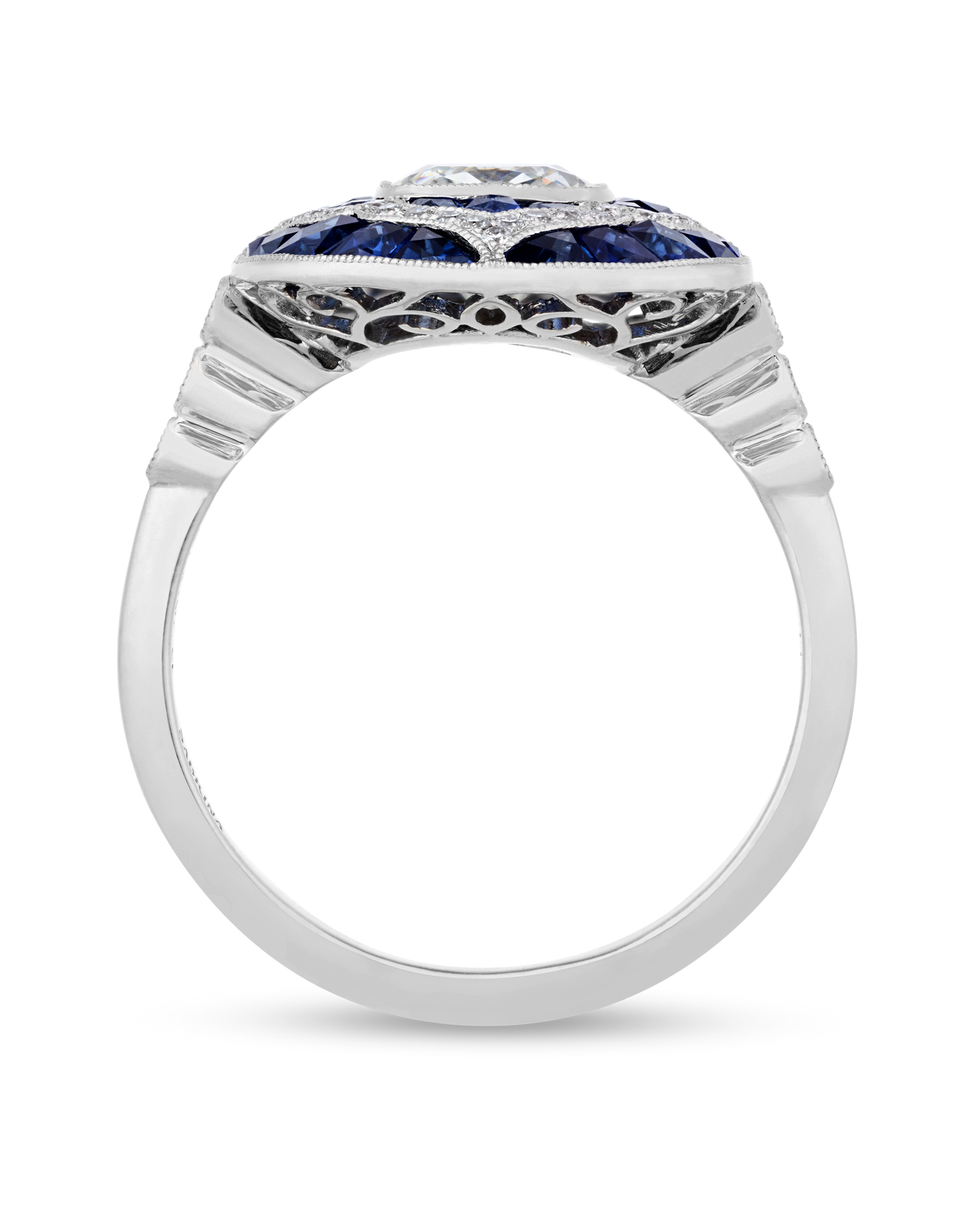Art Deco-Style Diamond Ring, 1.07 Carats