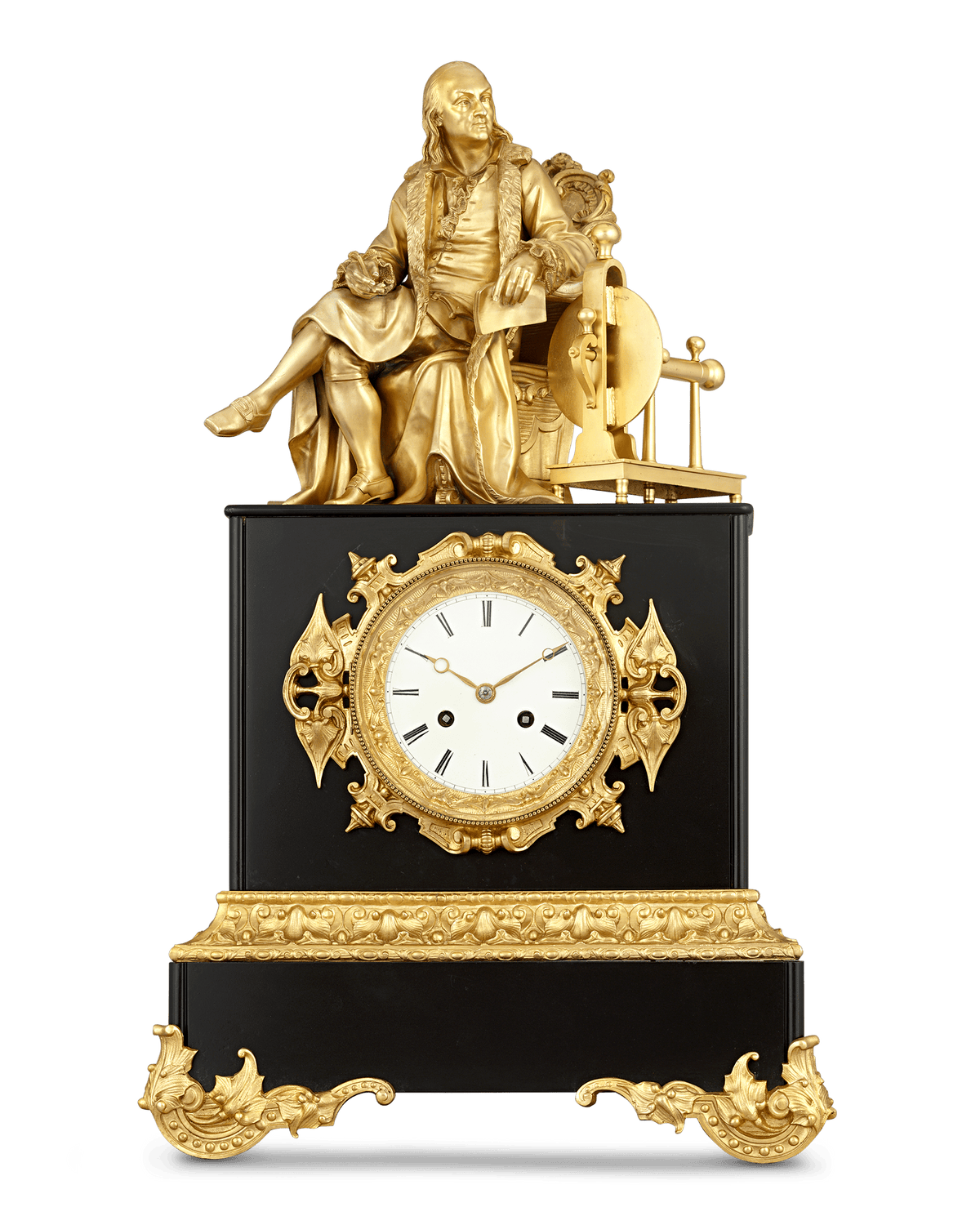 Benjamin Franklin Mantel Clock