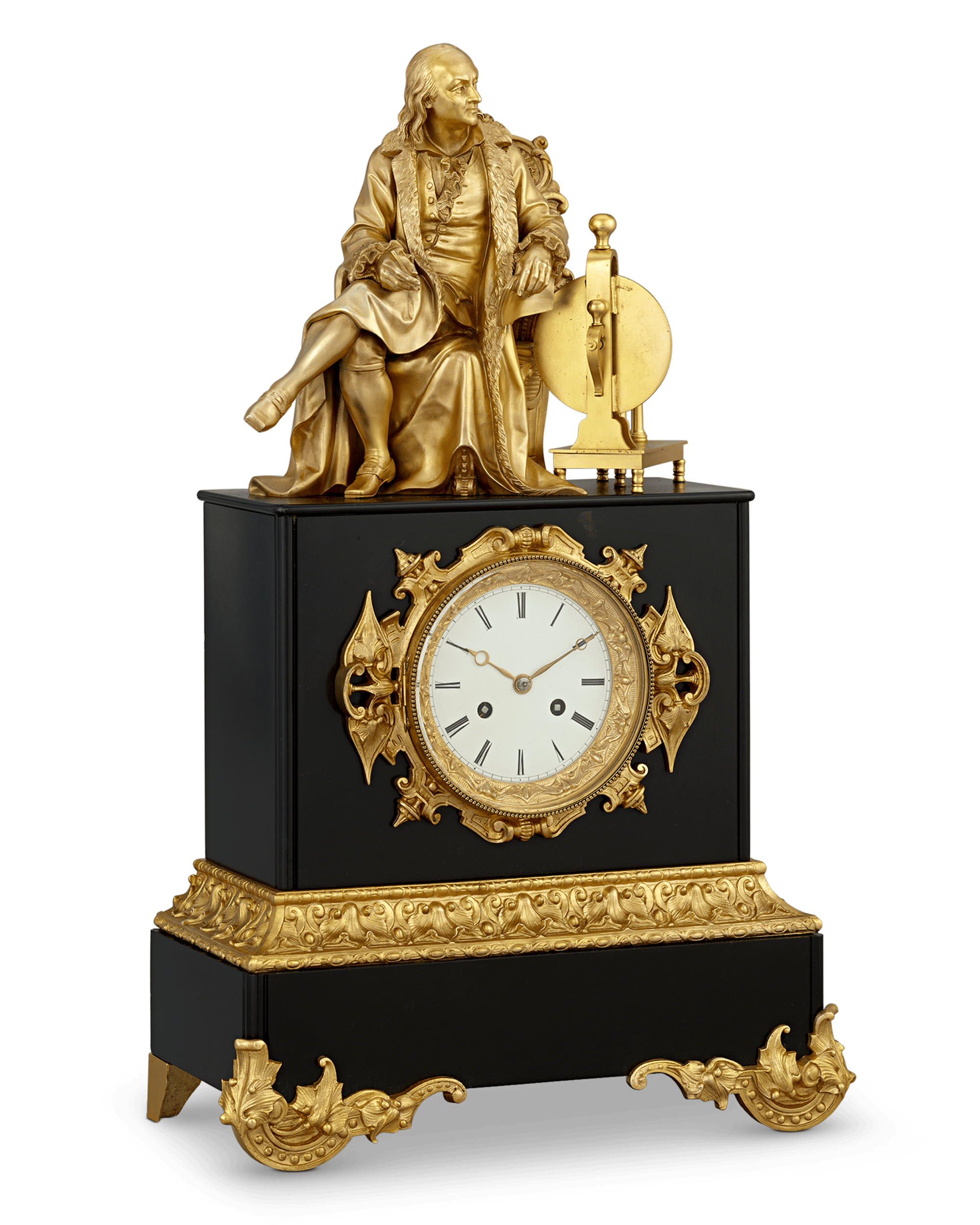 Benjamin Franklin Mantel Clock