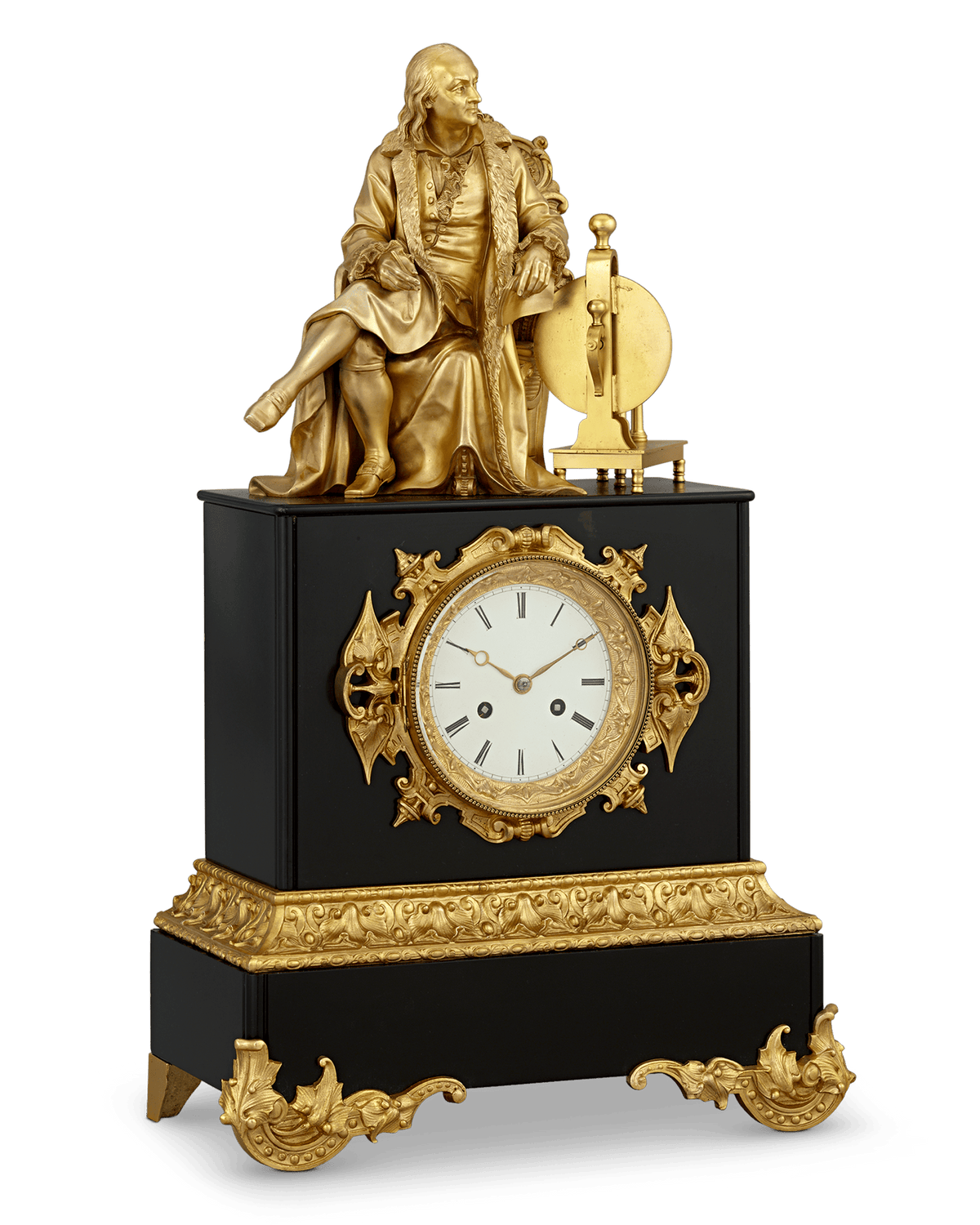 Benjamin Franklin Mantel Clock