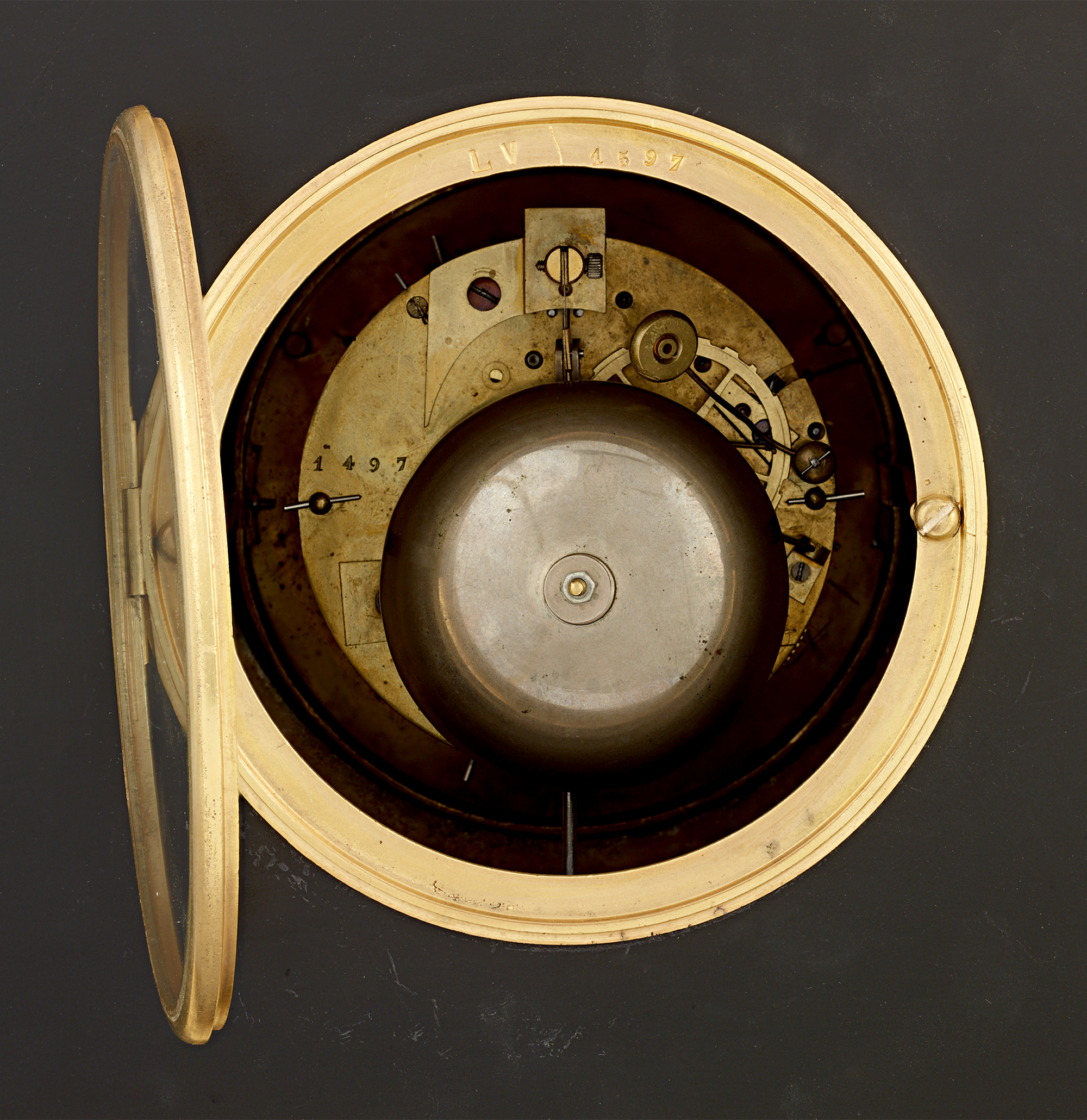 Benjamin Franklin Empire Mantel Clock