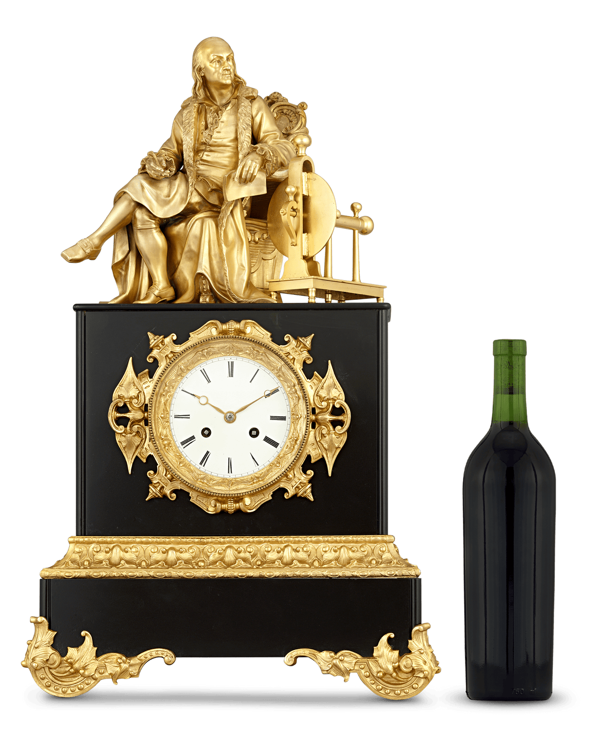 Benjamin Franklin Mantel Clock
