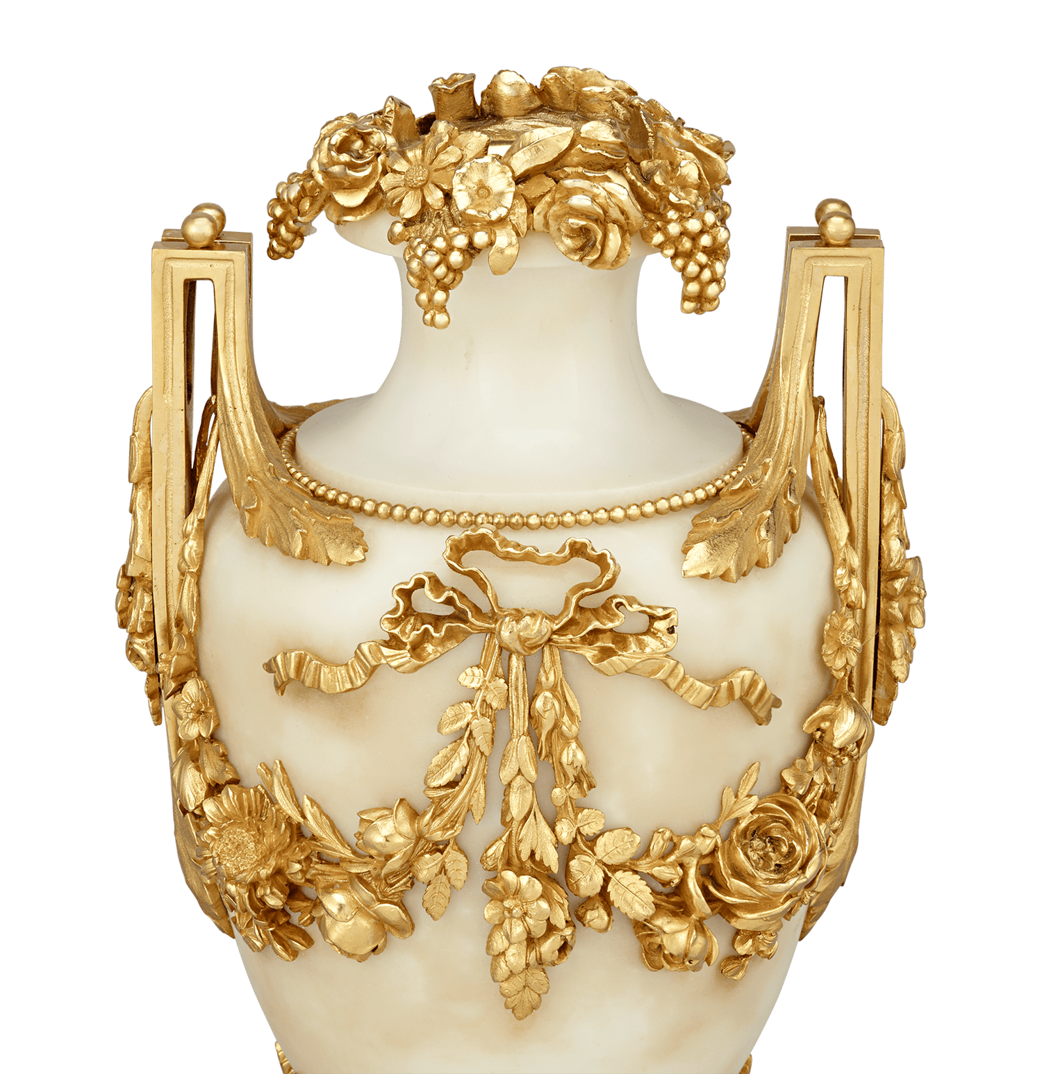 Louis XVI Style Gilt Marble Vases