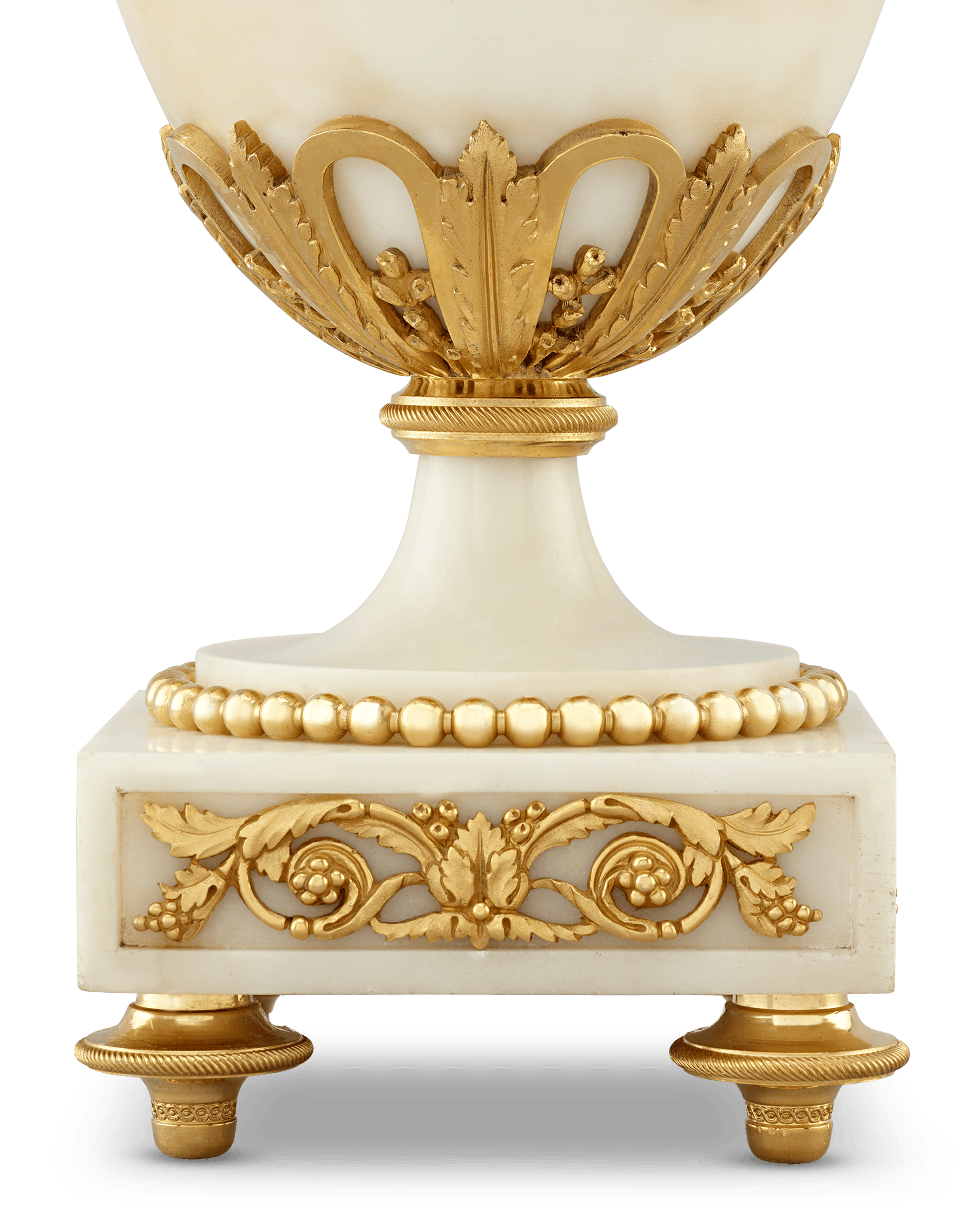 Louis XVI Style Gilt Marble Vases