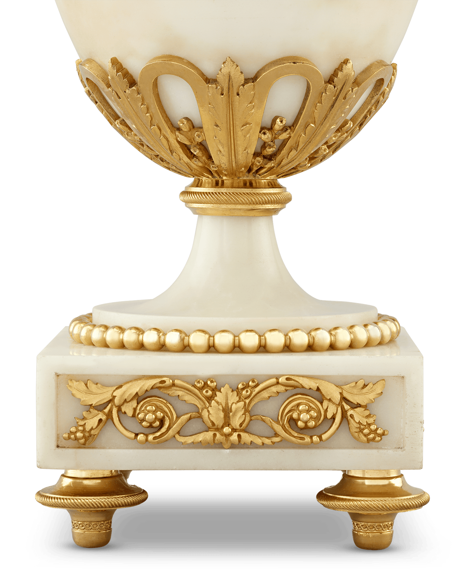 Louis XVI Style Gilt Marble Vases