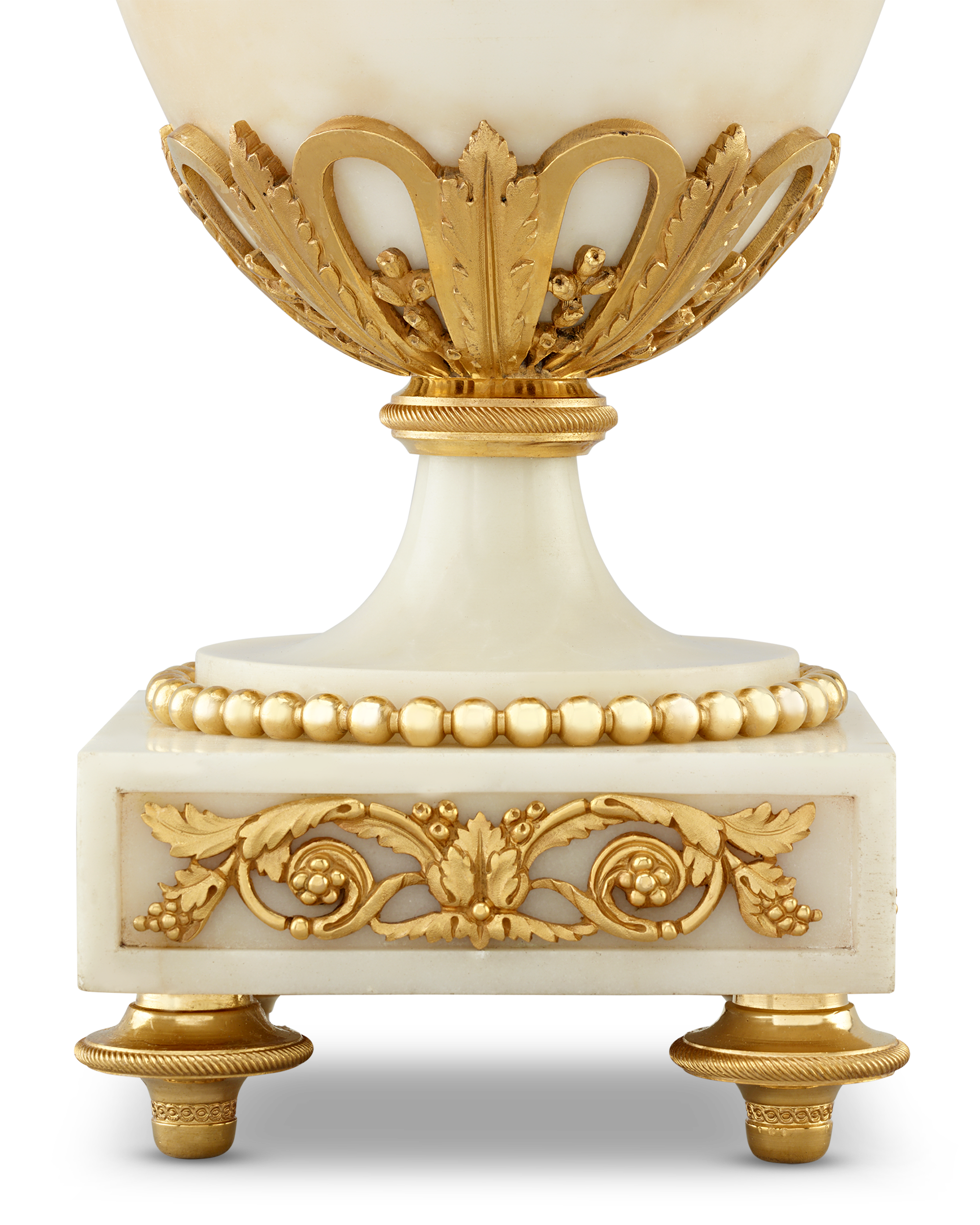 Louis XVI Style Gilt Marble Vases